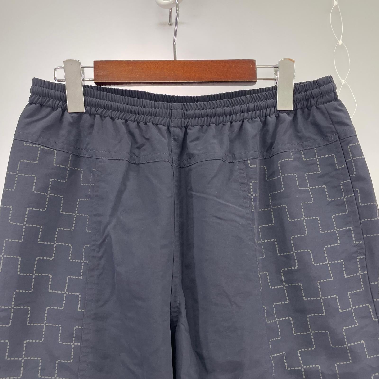 パンツ BLUE BLUE ナイロンリフレクタープリント ウォームアップパンツ 1 ネイビー