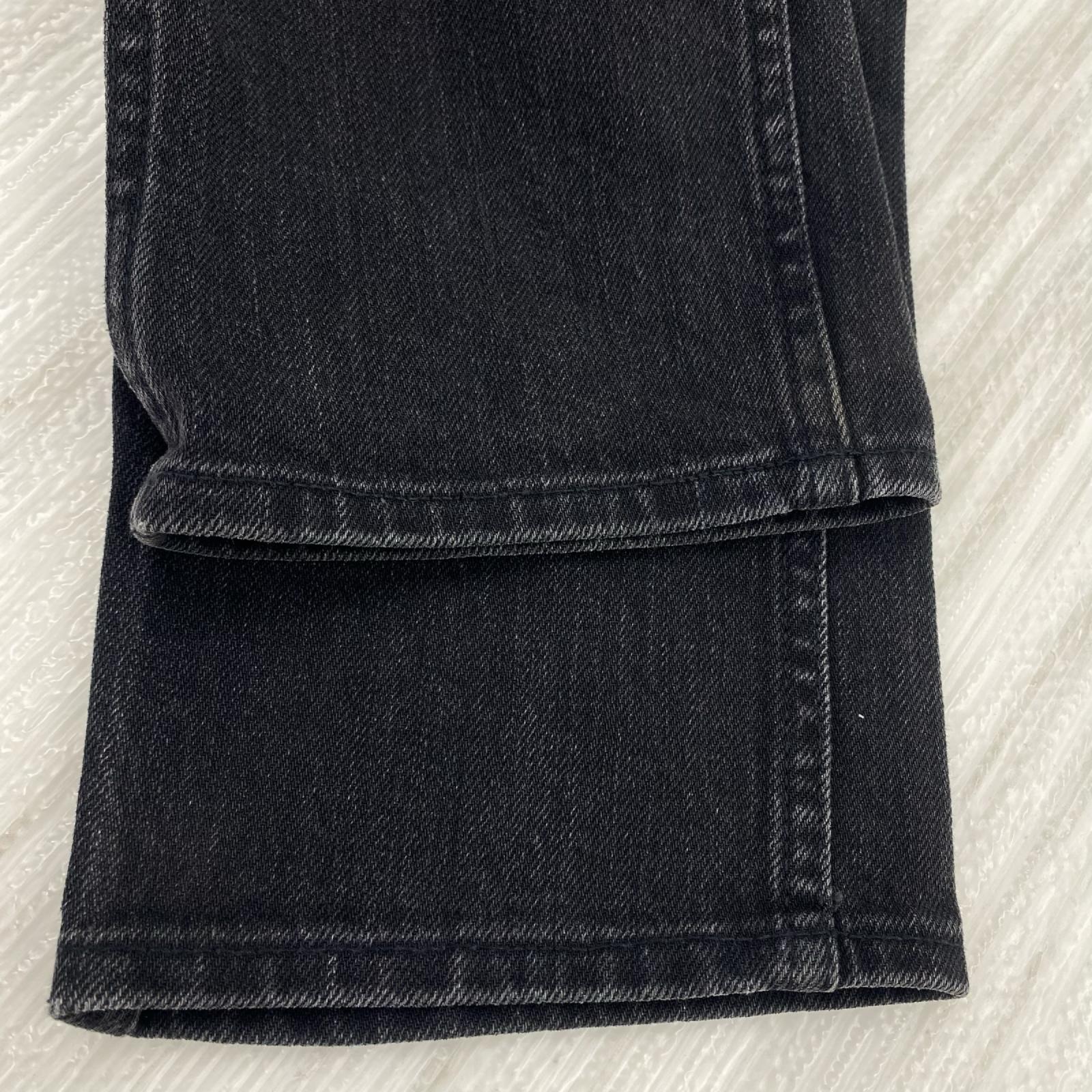 デニムパンツ .The Letters ｽｷﾆｰﾌﾞﾗｯｸﾃﾞﾆﾑ (M) M ブラック