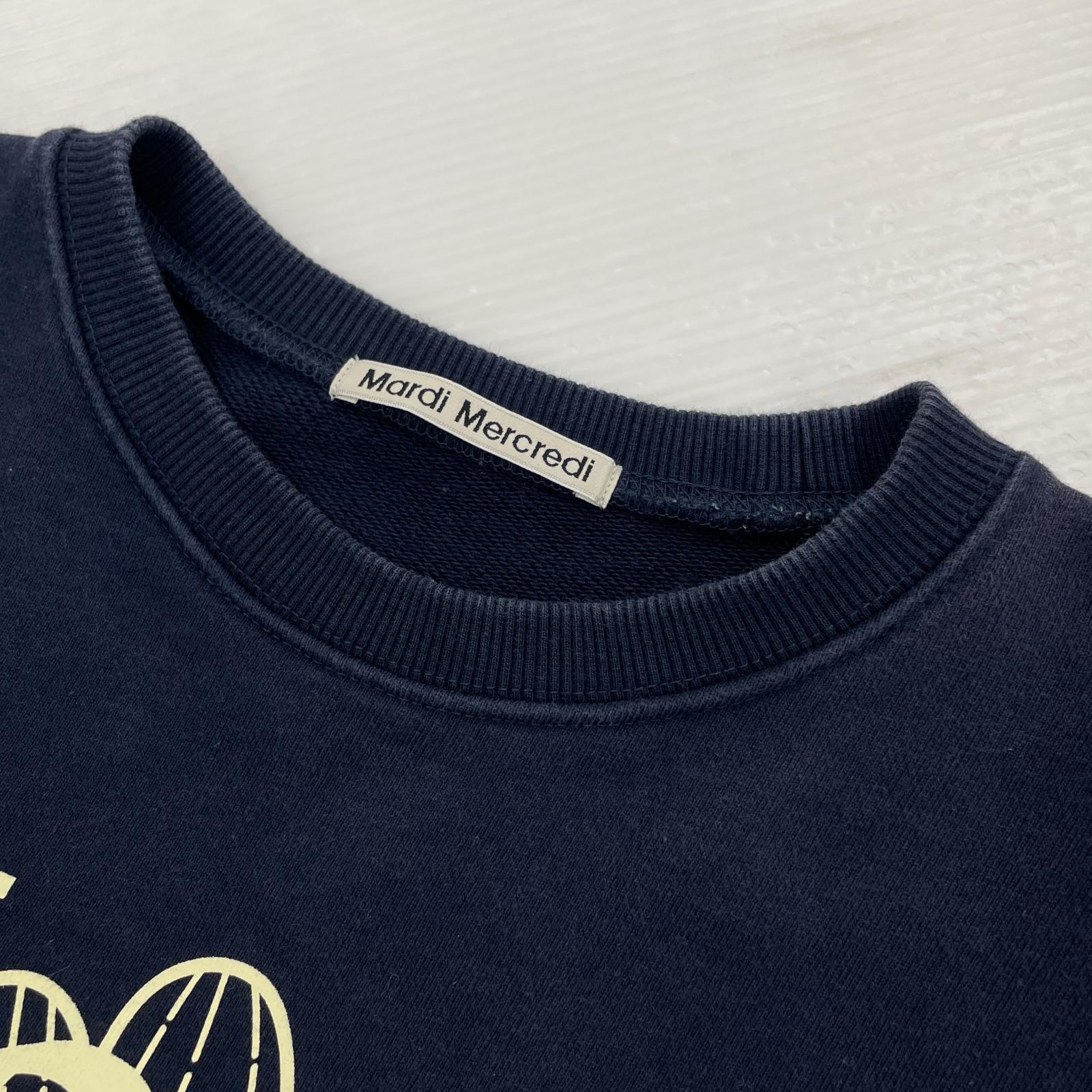 スウェット Mardi Mercredi スウェット ネイビー