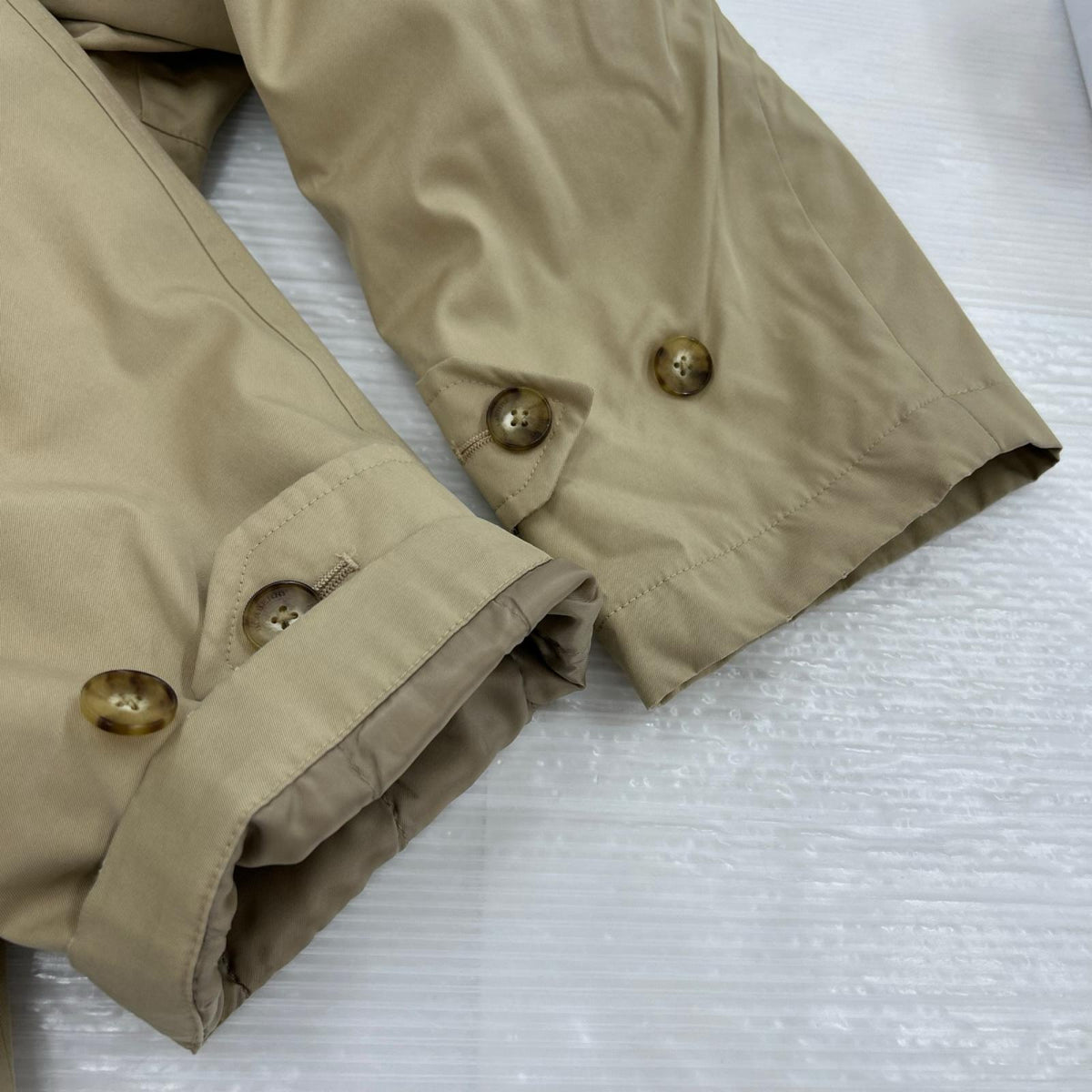 ジャケット LONDON ﾀﾞｳﾝﾗｲﾅｰ付ﾊｰﾌｺｰﾄ（M) M ベージュ