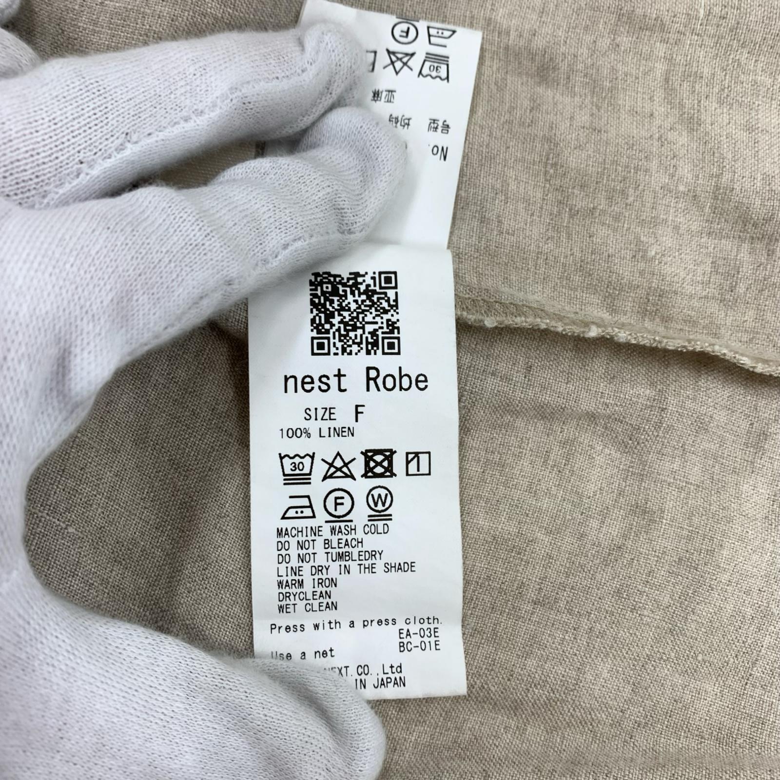 長袖シャツ リネン ベージュ フリー ベージュ