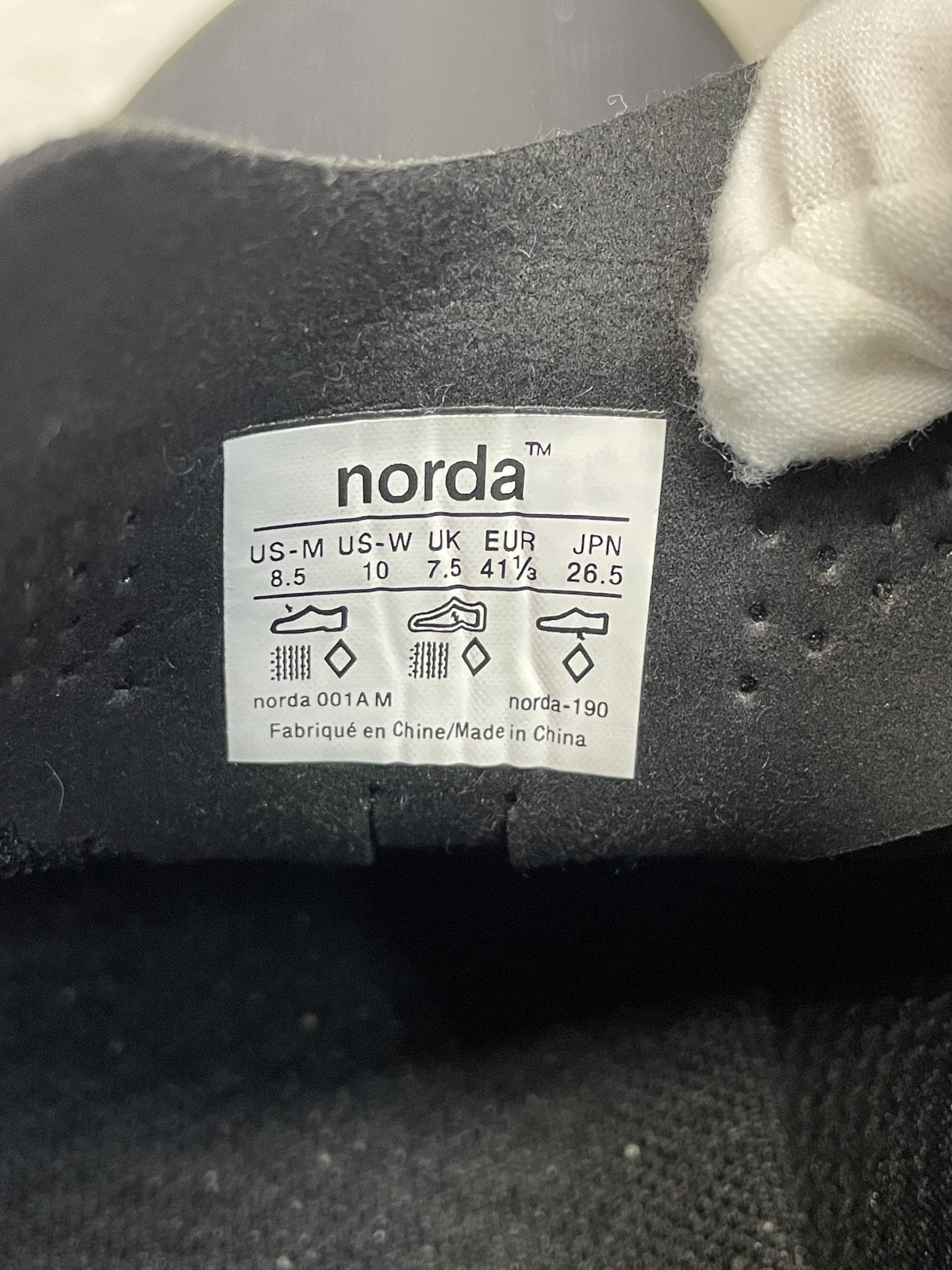 スニーカー norda001AM スニーカー 26.5 黒