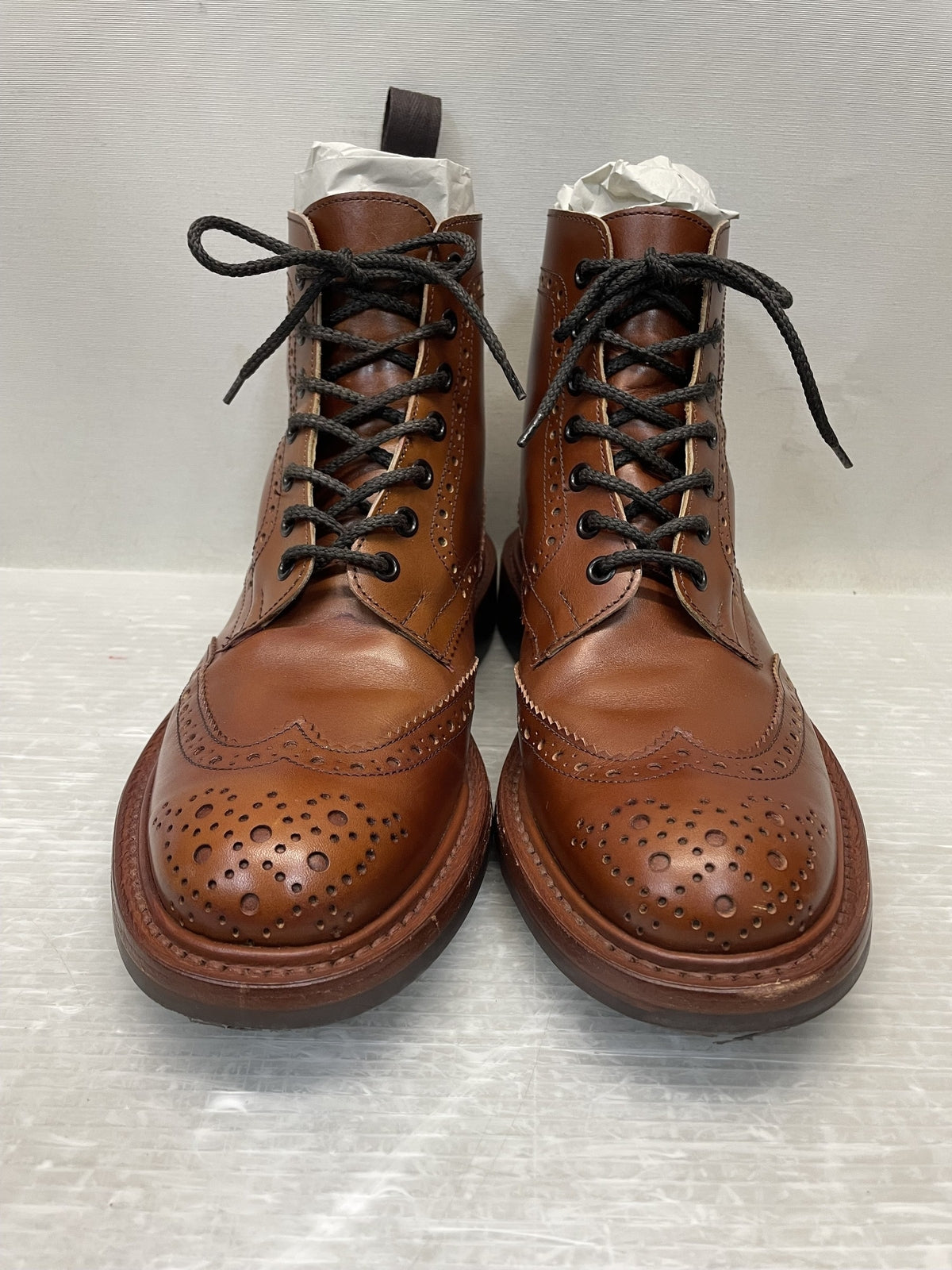 ブーツ Tricker's MOLTON カントリーブーツ 6 1/2 キャメル