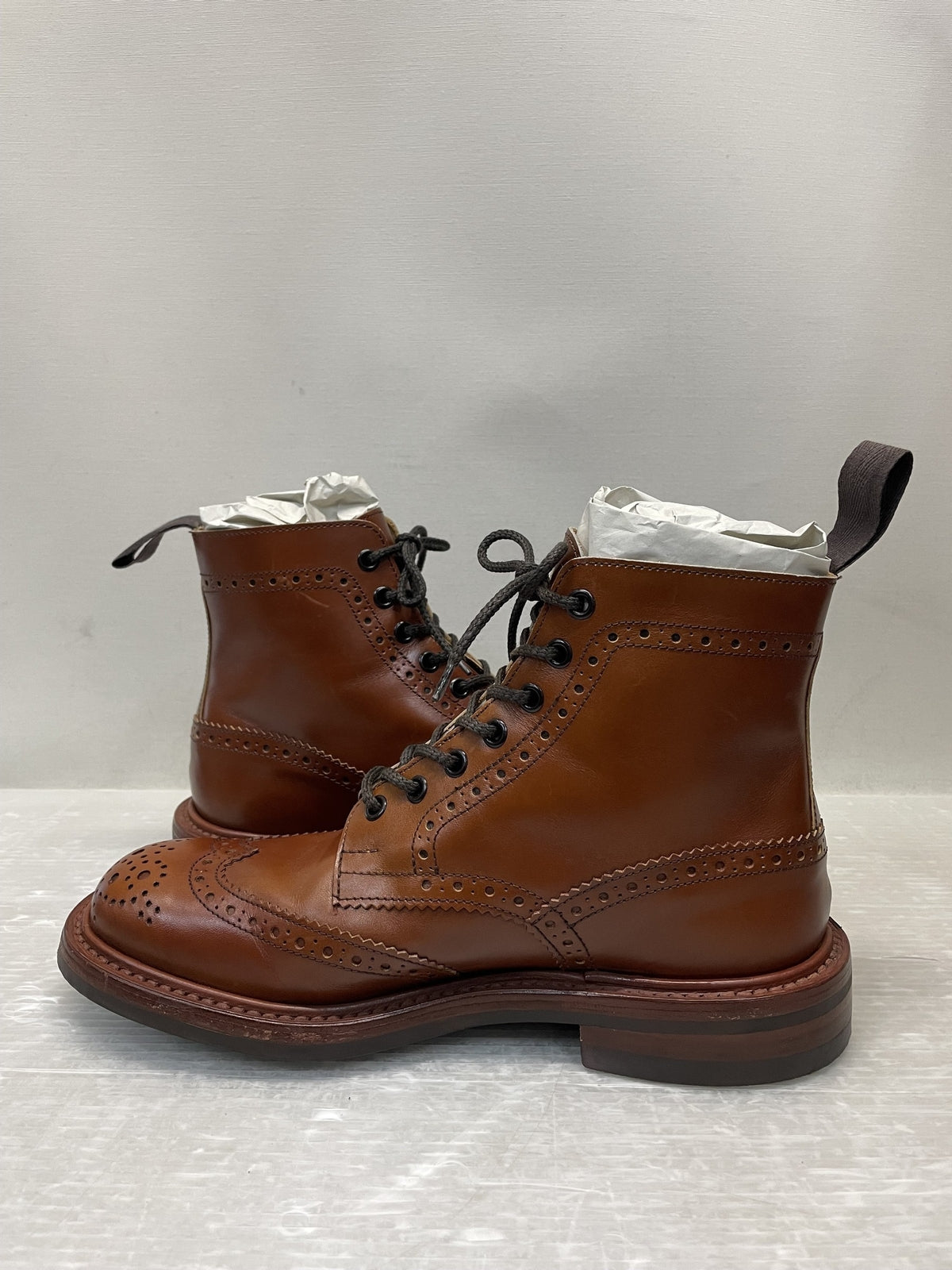ブーツ Tricker's MOLTON カントリーブーツ 6 1/2 キャメル