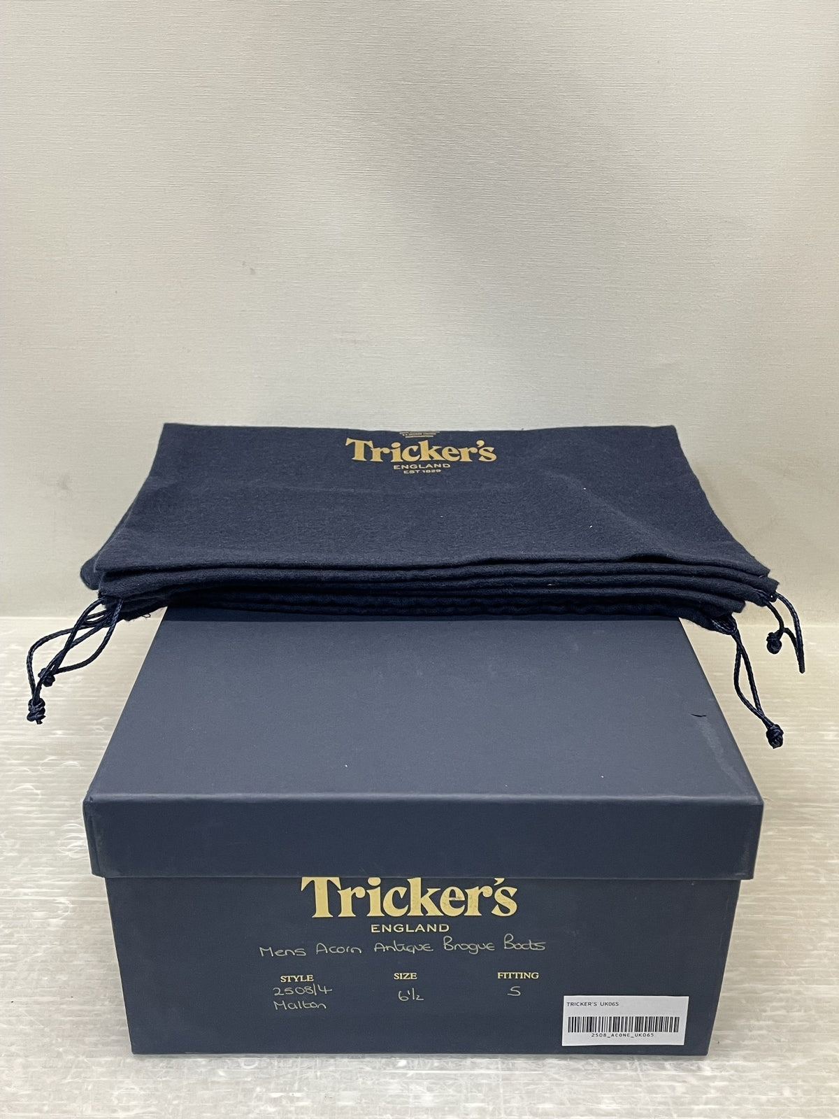 ブーツ Tricker's MOLTON カントリーブーツ 6 1/2 キャメル