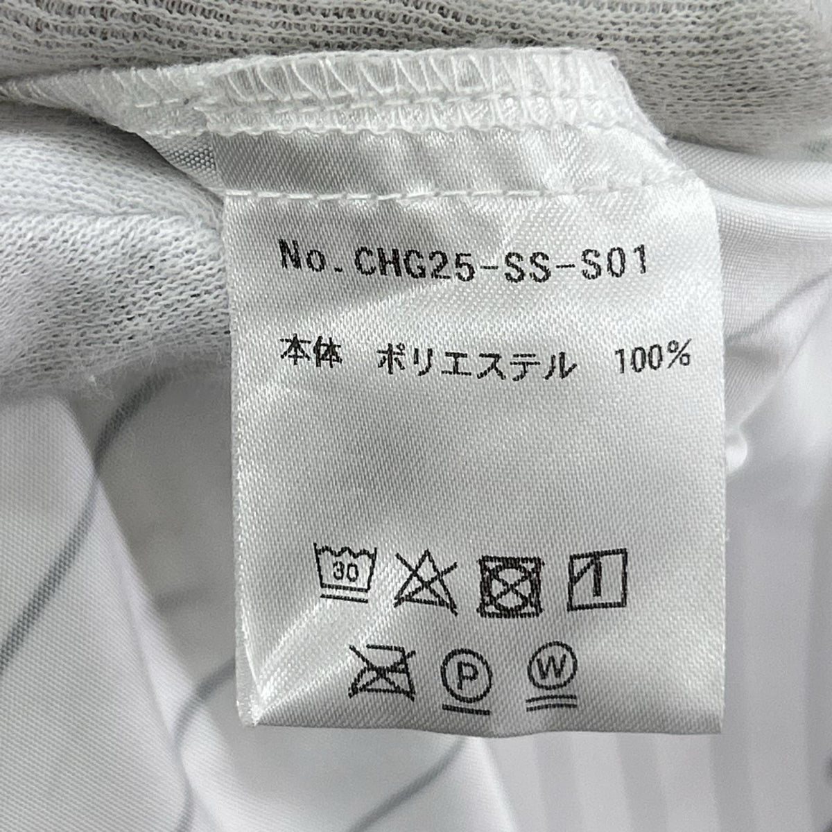 半袖シャツ CLASSIC STRIPE BB SHIRT 白黒 L ホワイト