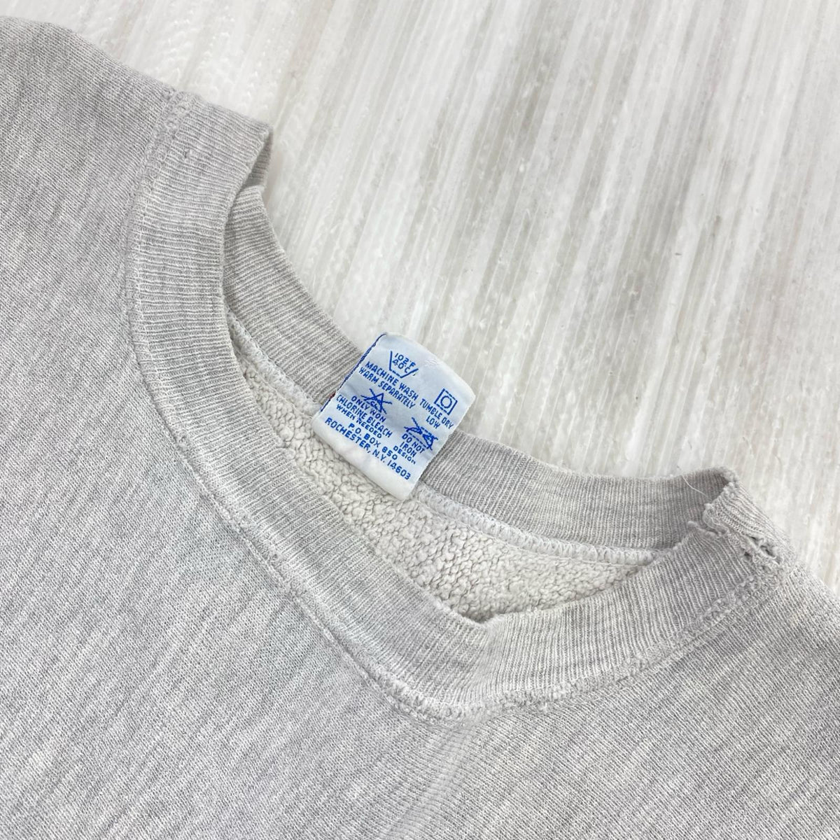 スウェット Champion 90s USA製 目あり ﾘﾊﾞｰｽｳｨｰﾌﾞｽｳｪｯﾄ ｸﾞﾚｰ (L) L グレー