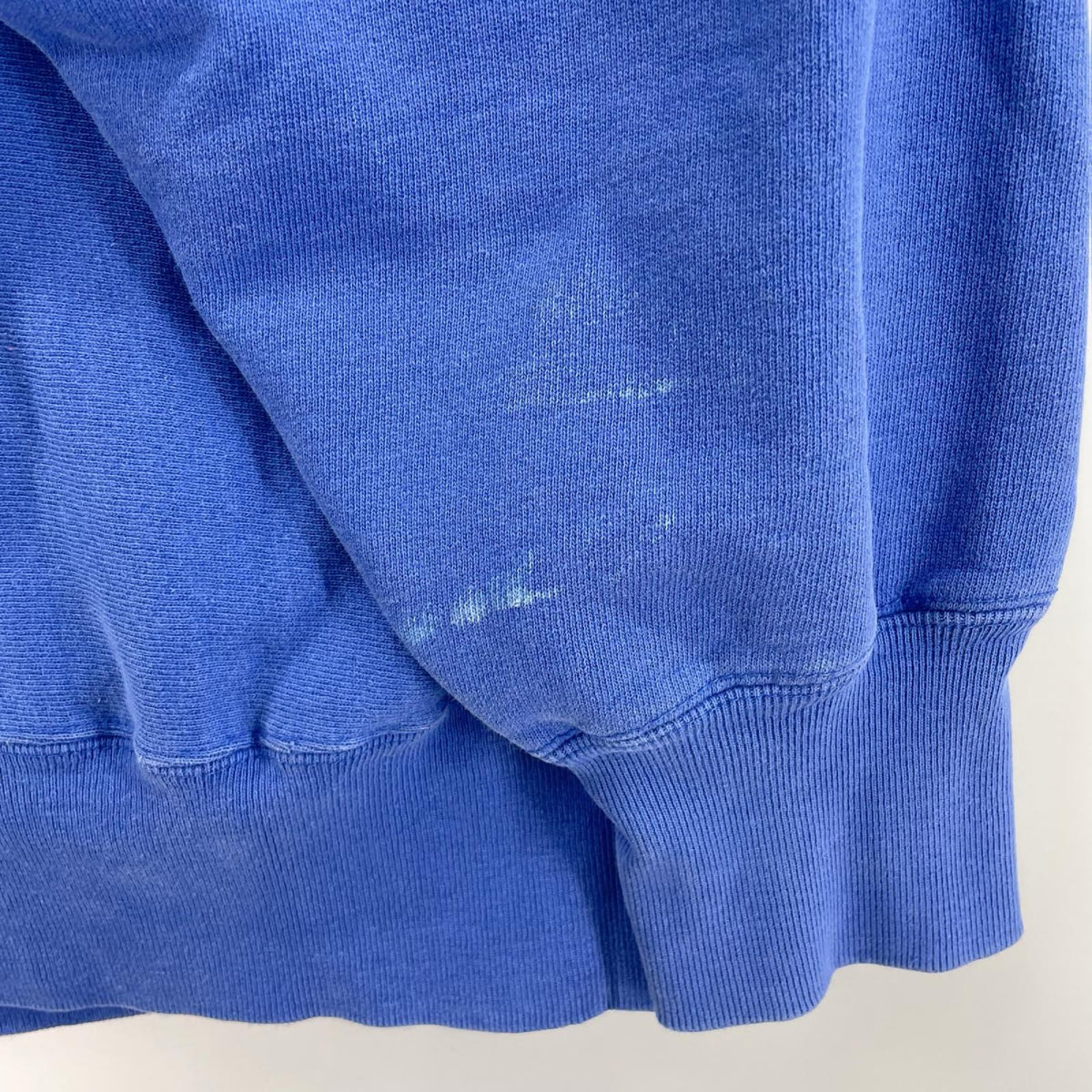 スウェット Champion 80s USA製 目あり ﾘﾊﾞｰｽｳｨｰﾌﾞｽｳｪｯﾄ 青 (XL) ブルー