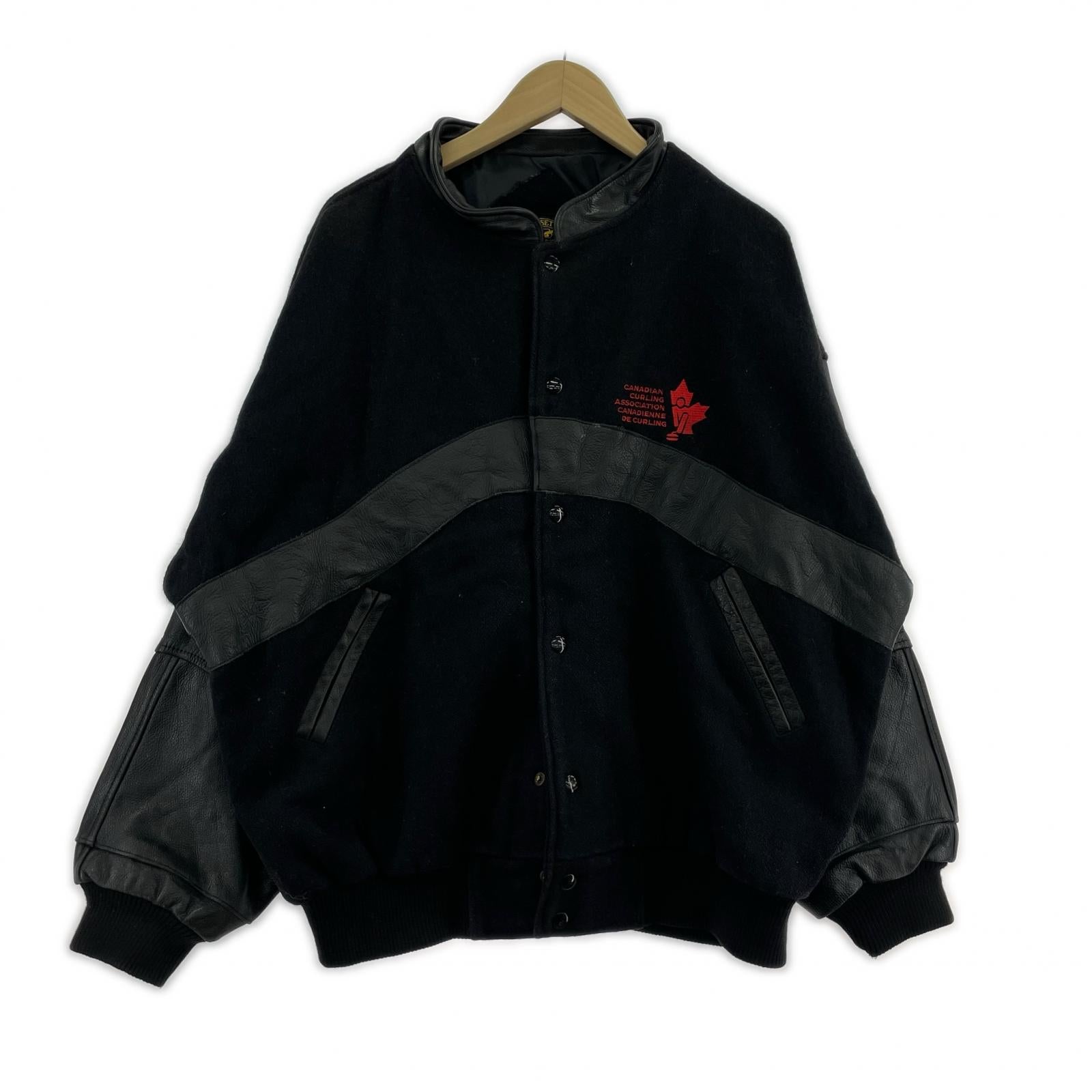 ジャケット PACE SETTER SPORTSWEAR スタジアムジャンパー（XL） ブラック