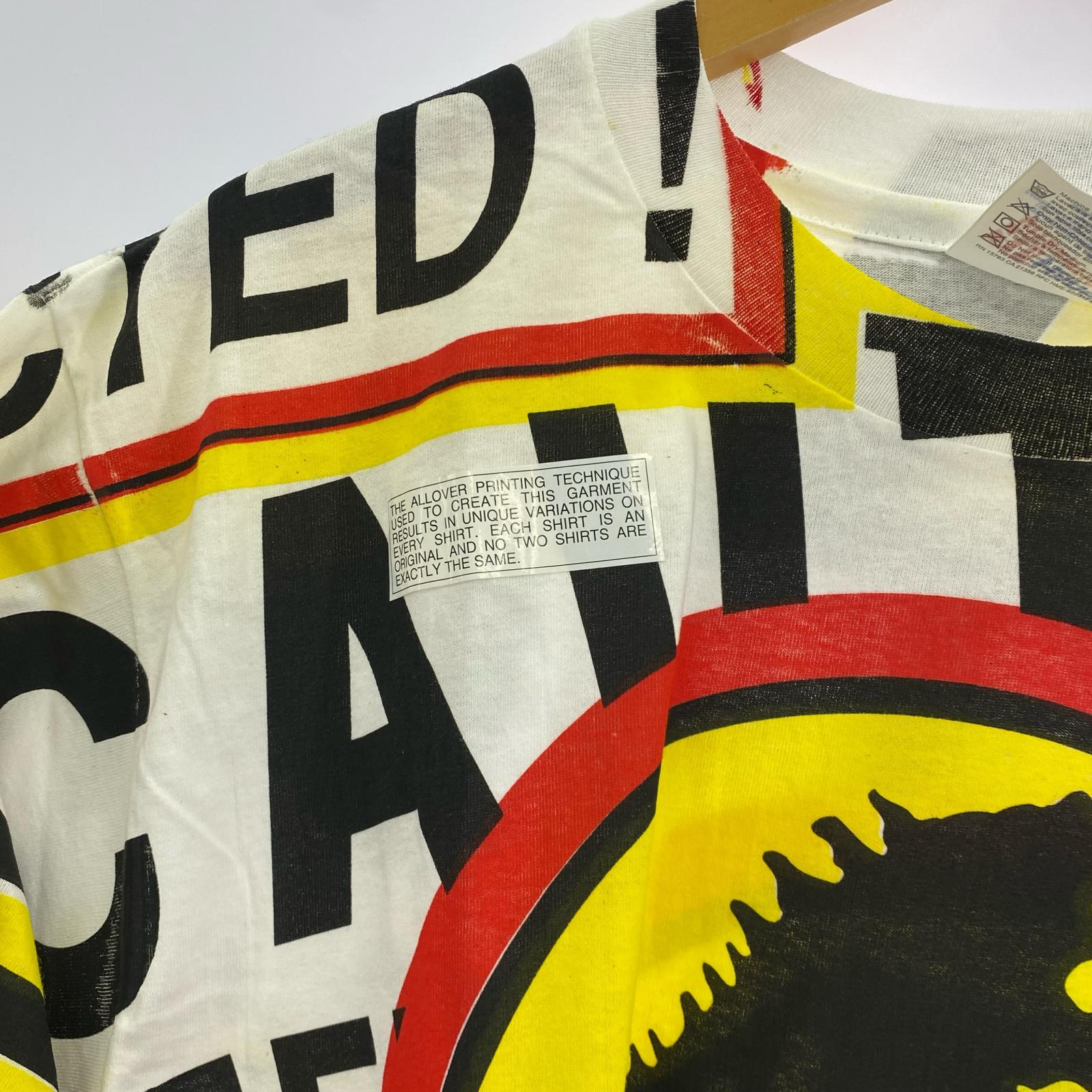 半袖Ｔシャツ 90s HAINS ジュラシックパーク 総柄Tシャツ L マルチカラー