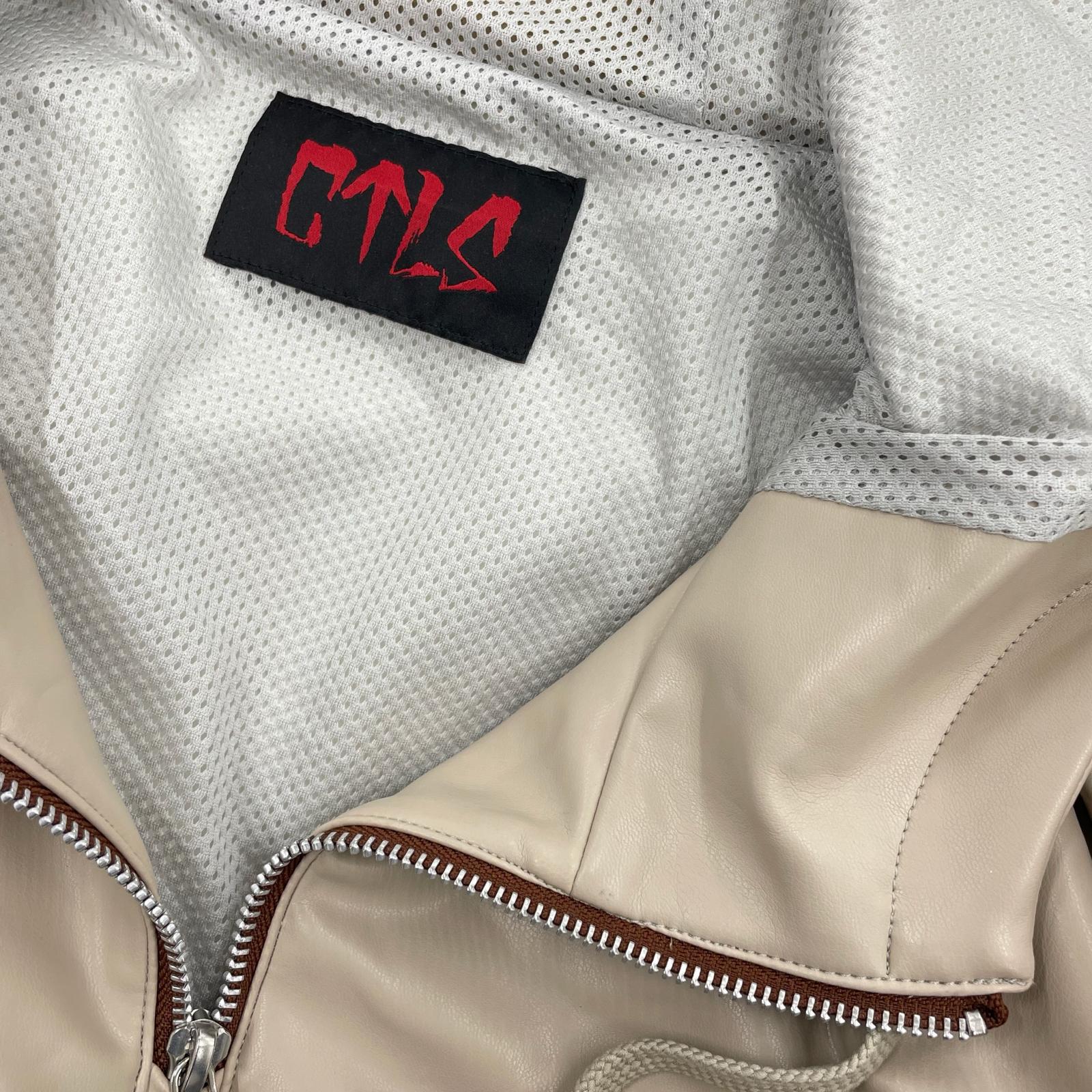 ジャケット CVTVLIST 23AW Leather Mountain Parka ベージュ