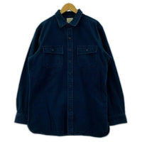 長袖シャツ L.L.Bean シャモアクロス シャツ L ネイビー L ネイビー