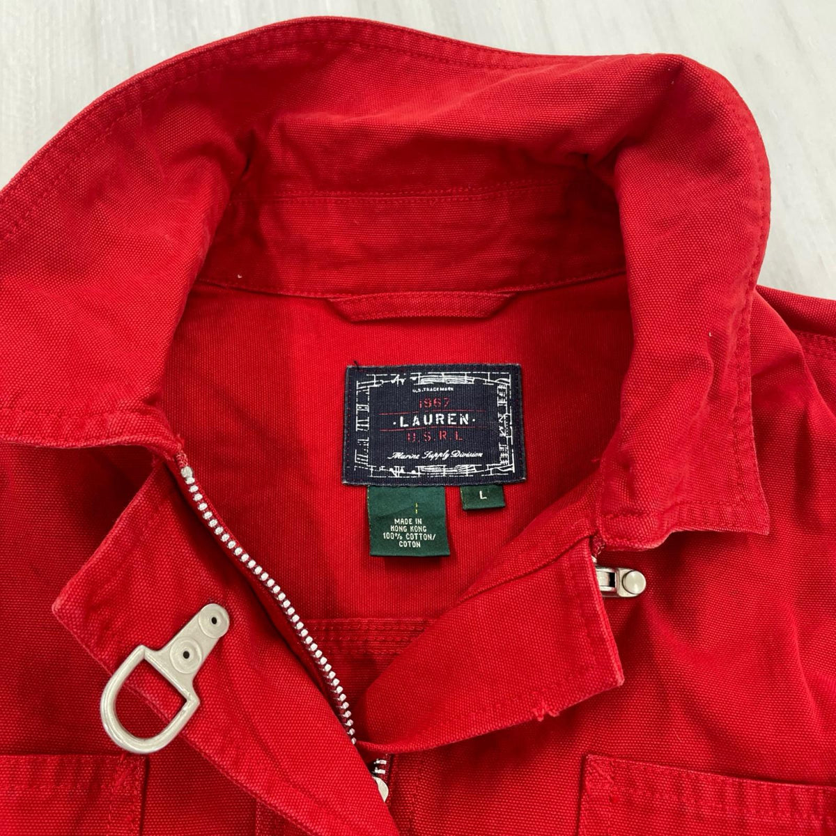 ジャケット 00's Cotton Fireman Jacket RED L L レッド