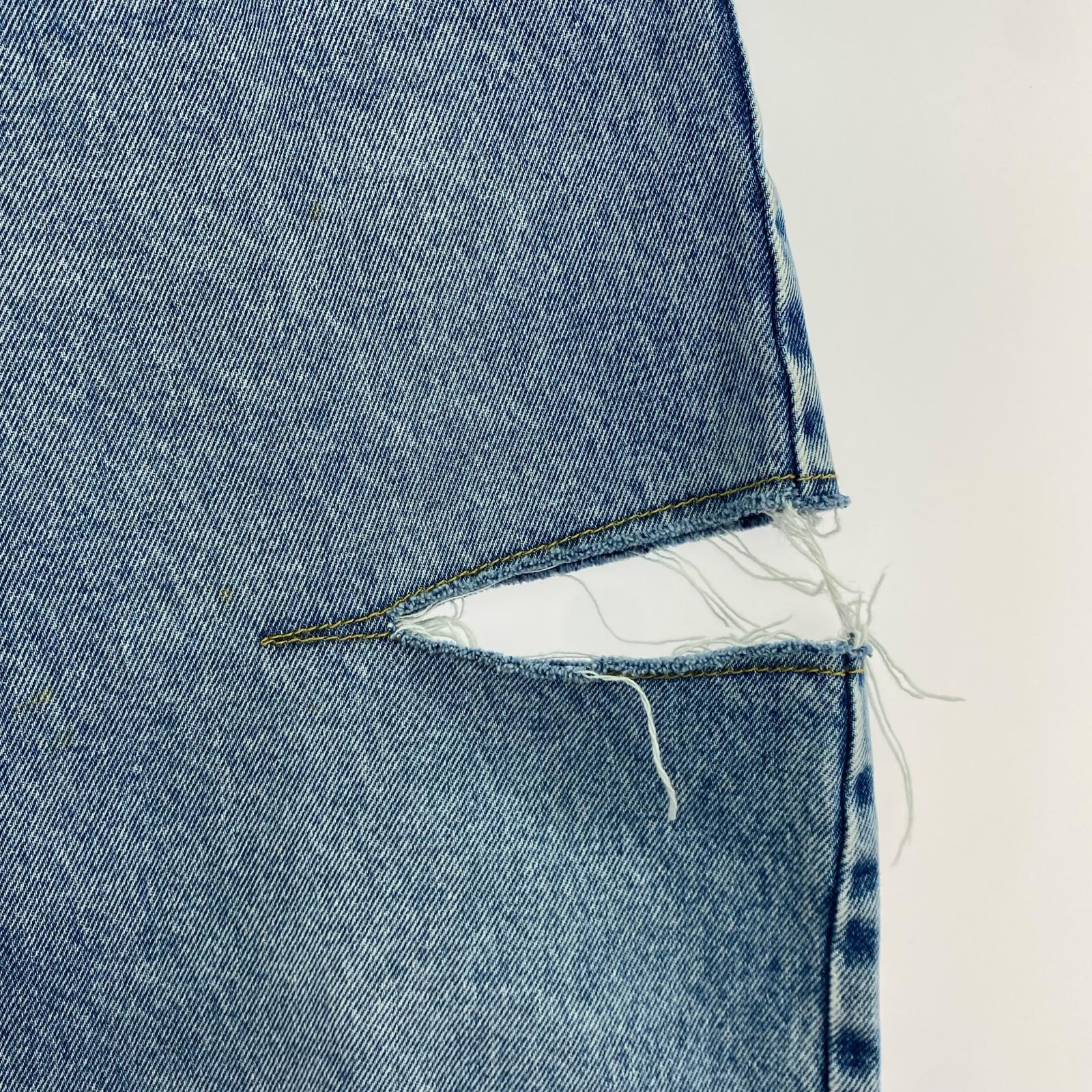 デニムパンツ DENIM JEANS WITH SLASH DETAILS 38 ブルー