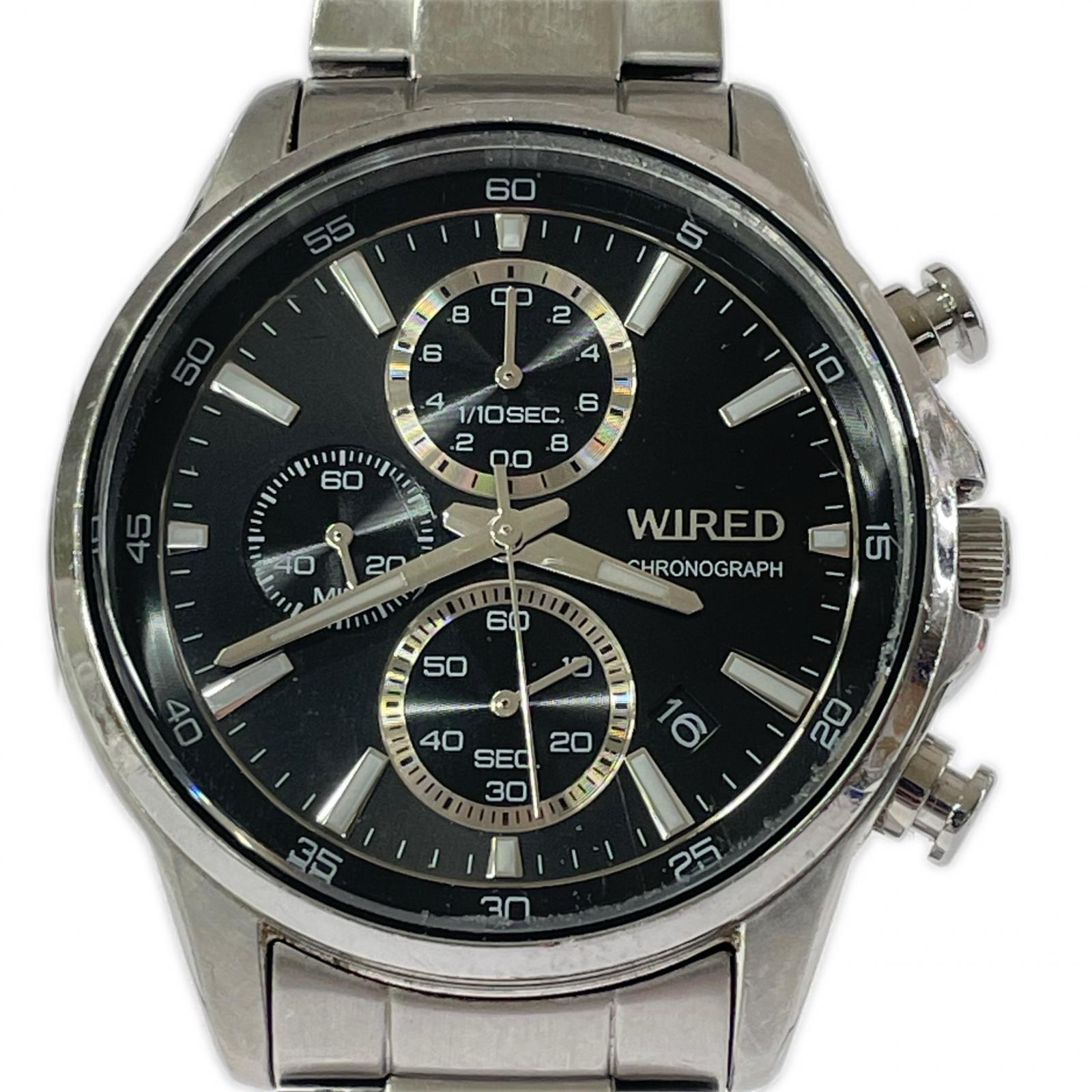 腕時計 chronograph シルバー