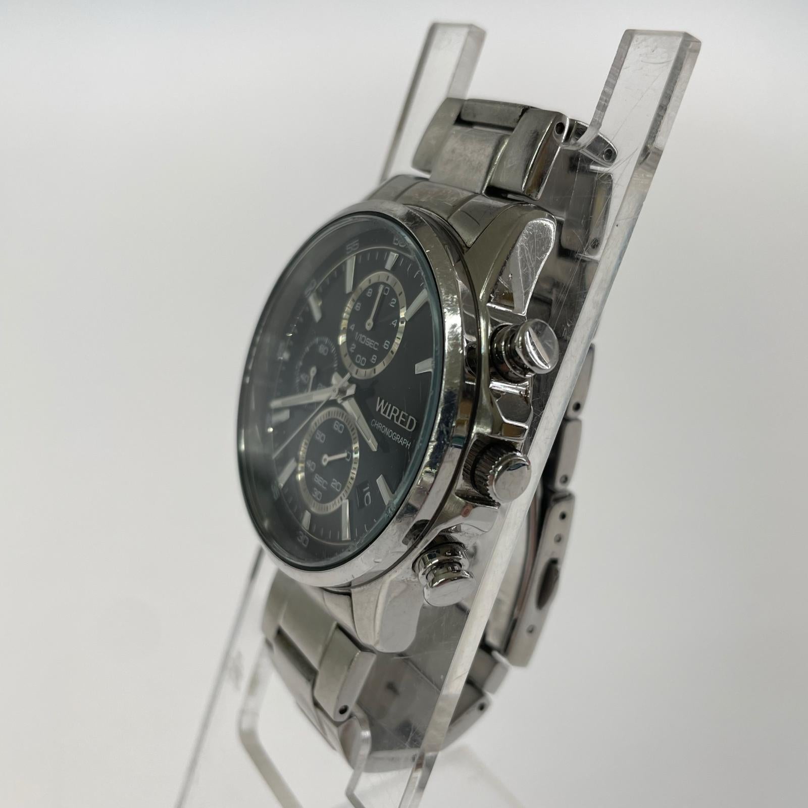 腕時計 chronograph シルバー