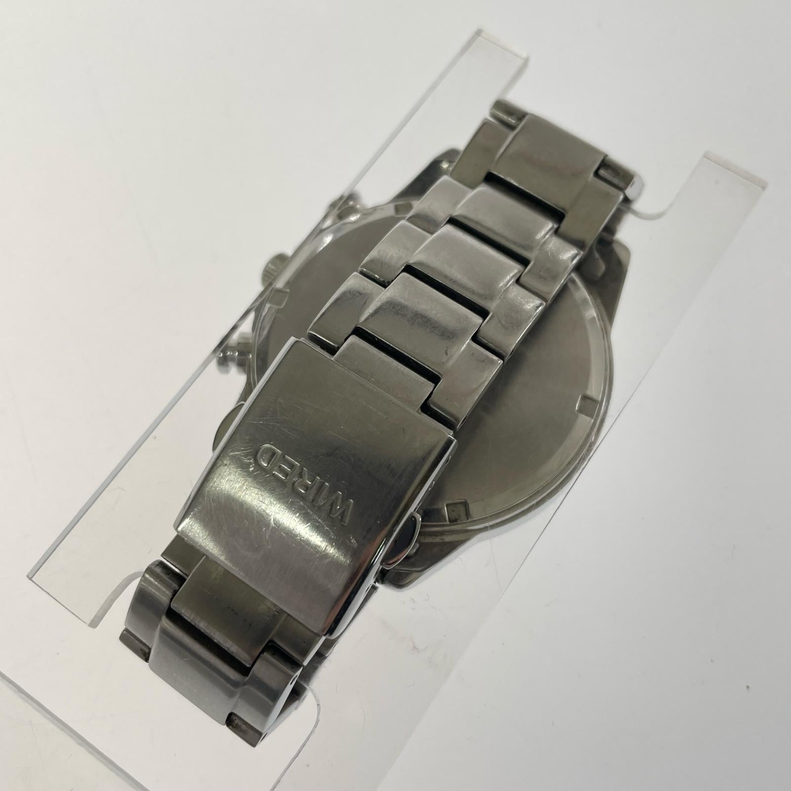 腕時計 chronograph シルバー