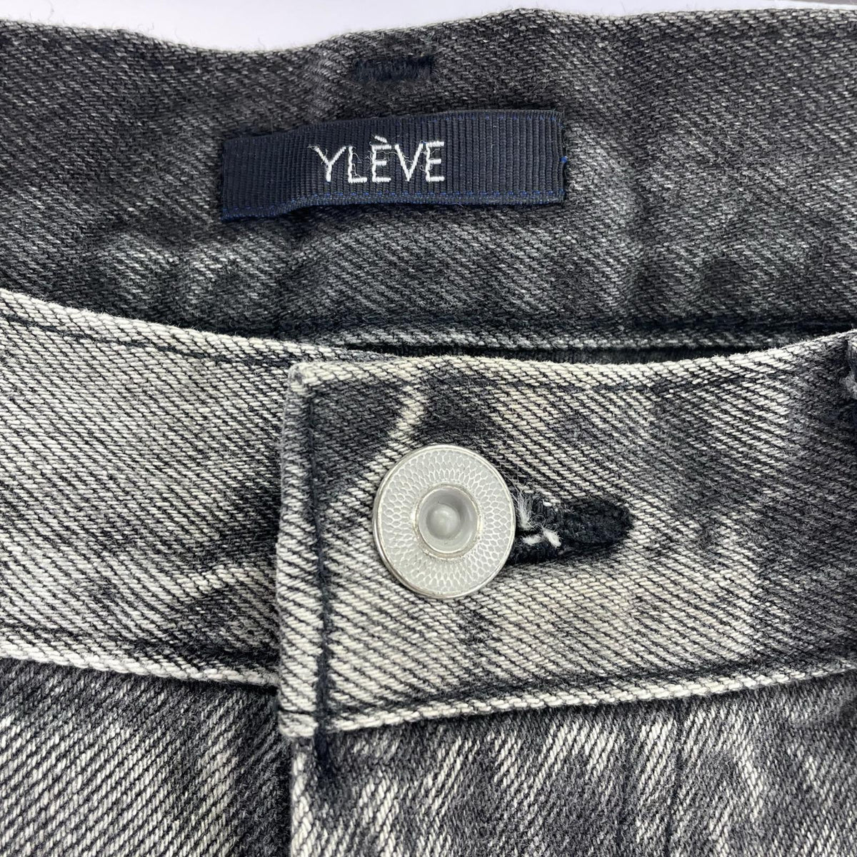デニムパンツ YLEVE/13.5oz DENIM BAGGY/4/170-3240545 ブラック