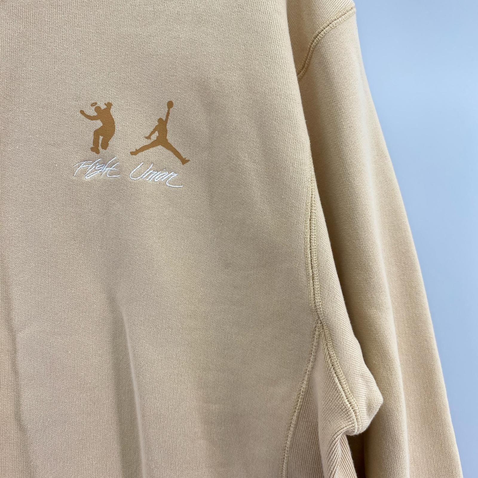 スウェット Jordan×UNION フロントプリント ベージュ（L） L ベージュ
