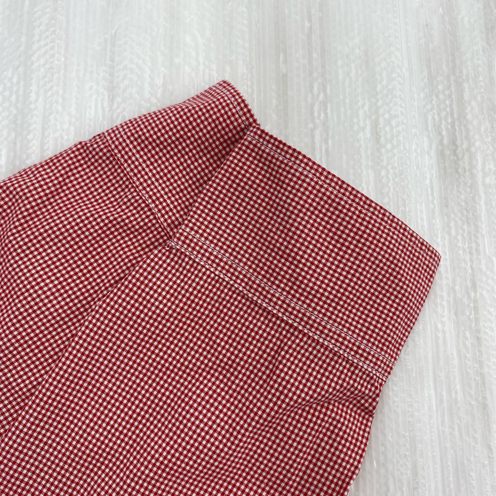 長袖シャツ THE DOUBLE DIAMOND チェックシャツ 赤(14) レッド