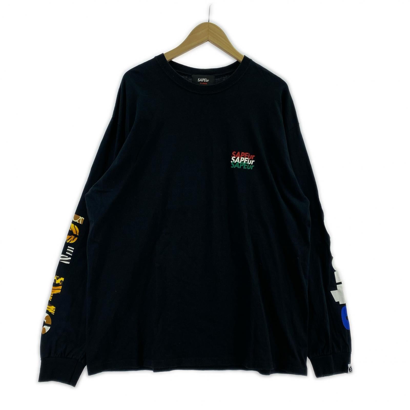 長袖Ｔシャツ ×atmos L/S T（XL） ブラック