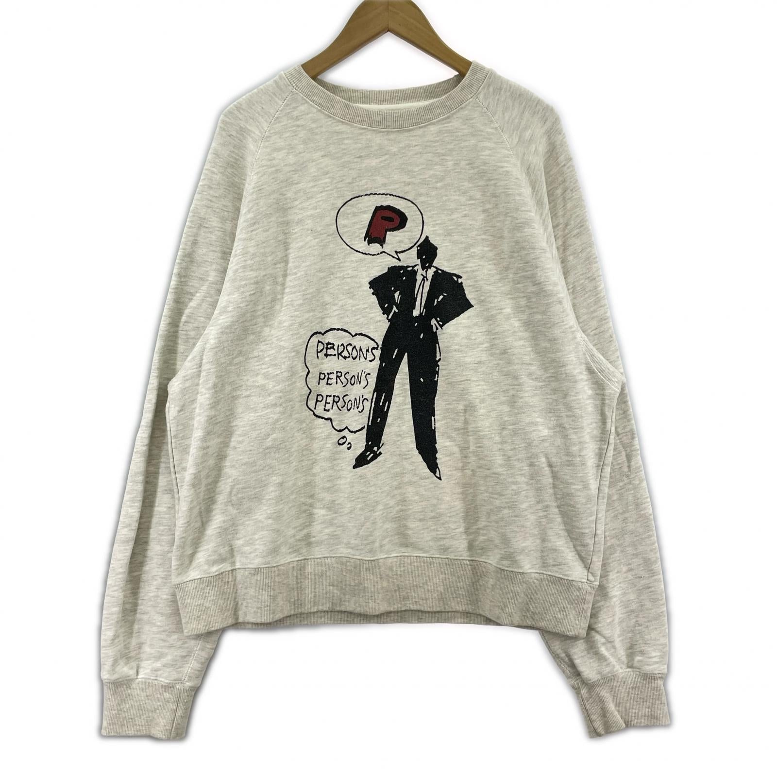 スウェット “P” Crewneck Sweat Shirt/L/グレー L グレー