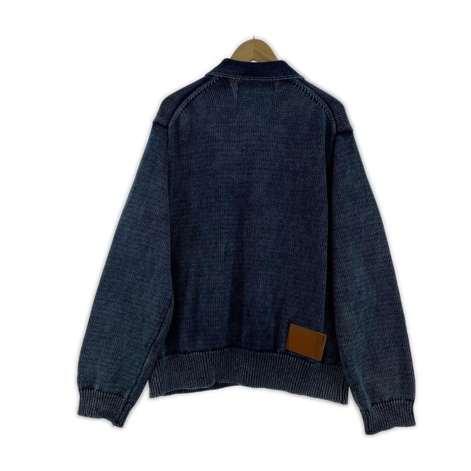 カーディガン 25AW Vintage Dyed Knit Jacket L L ネイビー
