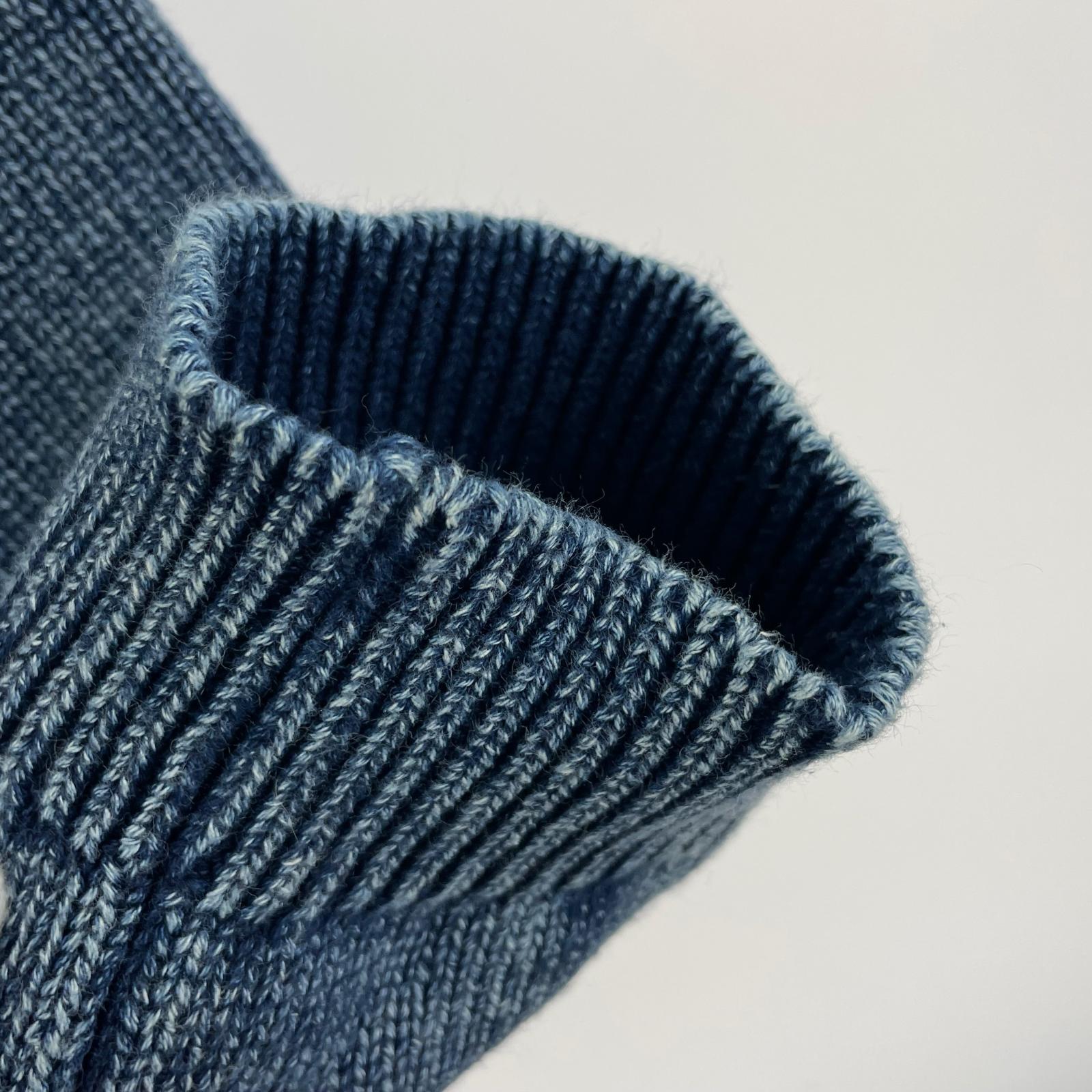 カーディガン 25AW Vintage Dyed Knit Jacket L L ネイビー