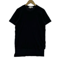 半袖Ｔシャツ SHIRT Front and back asymmetric T-shir 黒 S ブラック