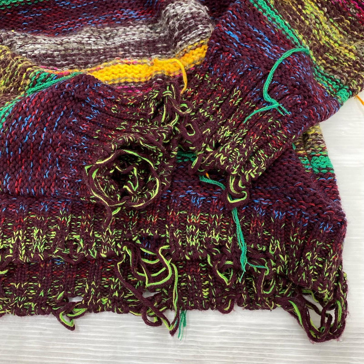 ニット MAISON FLANEUR ﾏﾙﾁｶﾗｰ 38 マルチカラー