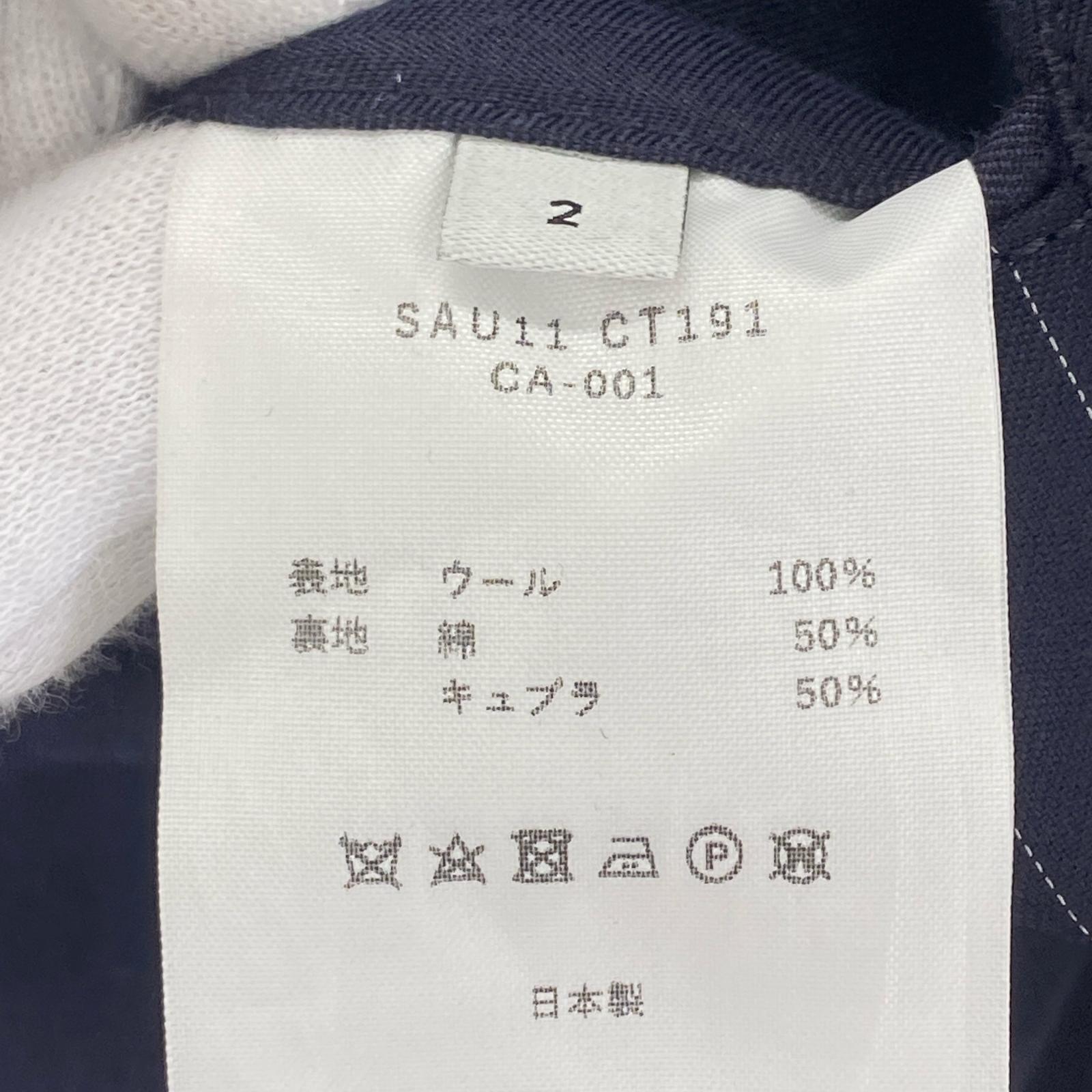 その他アウター コート ストライプ 2 2 ネイビー