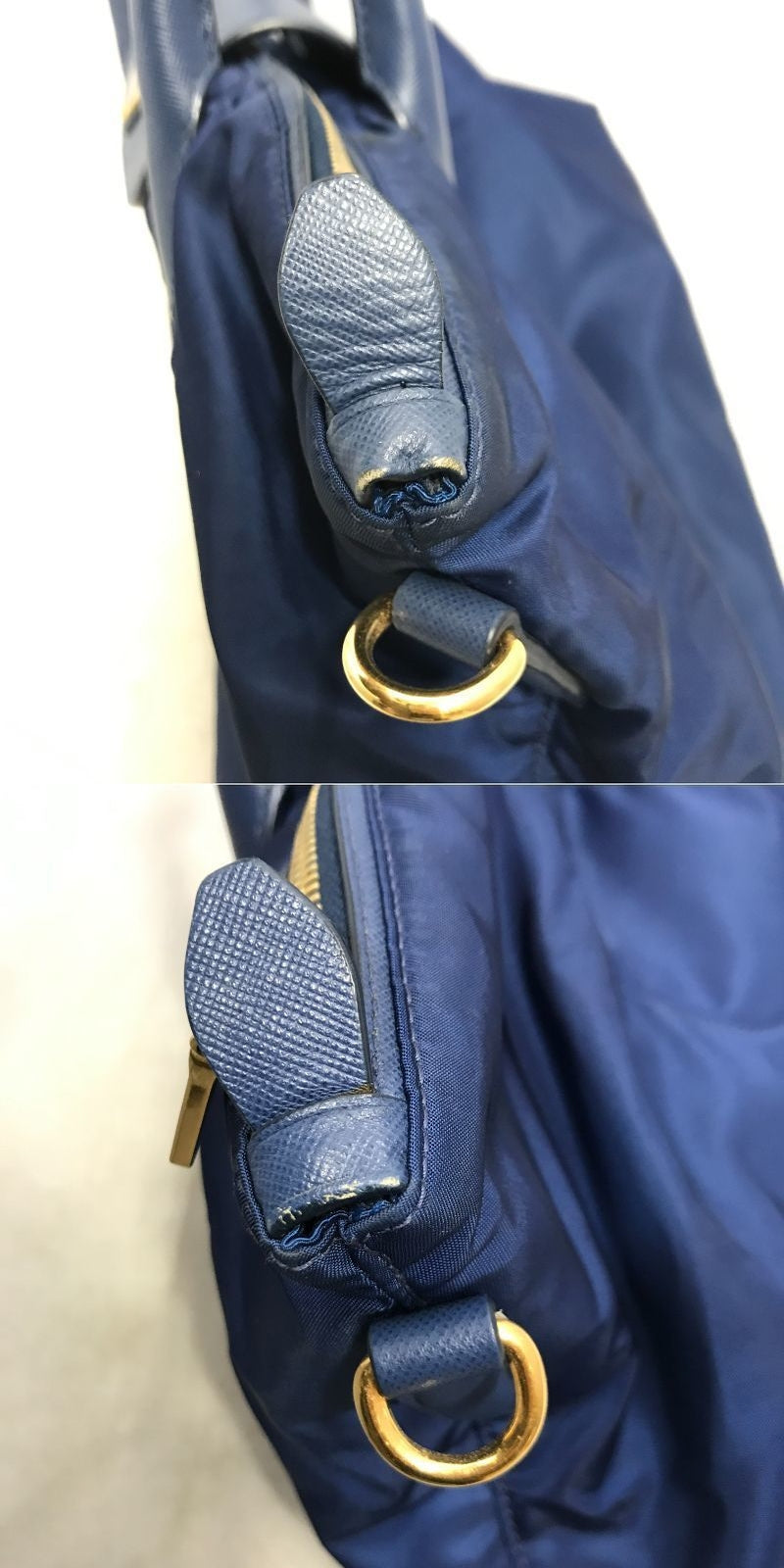 GUCCI 編み込みハンドル レザーバッグ