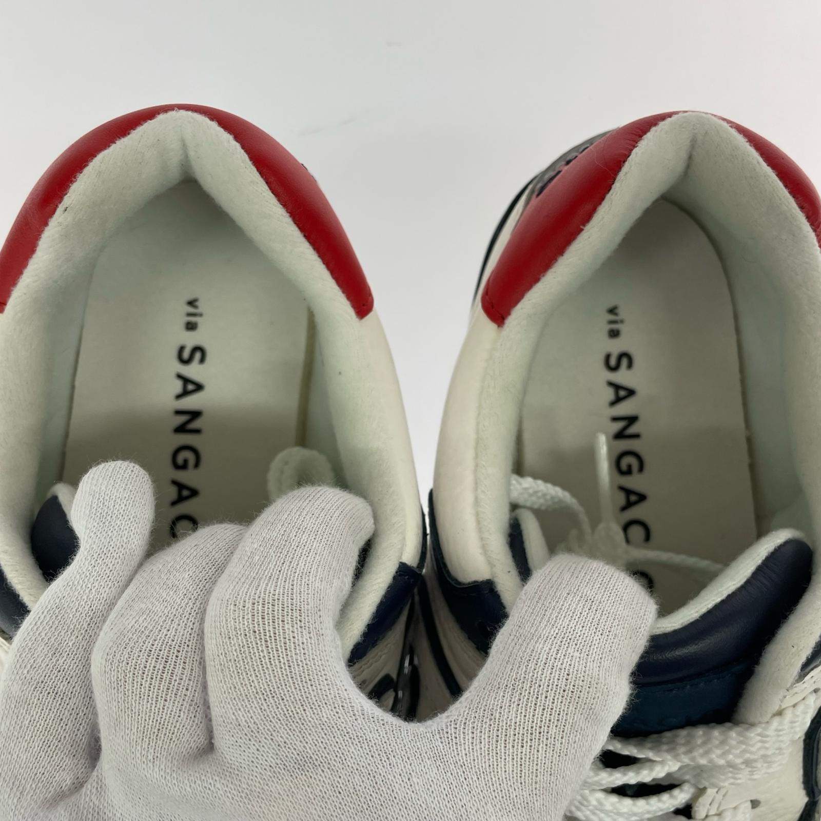 スニーカー SANGACIO にゅ~ず 10周年 トリコロール/24.5cm 24.5cm (US6 1/2 UK6 EU39) ホワイト