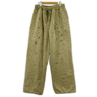 パンツ FAF/Dameged Baggy Sweat Pants/L L カーキ