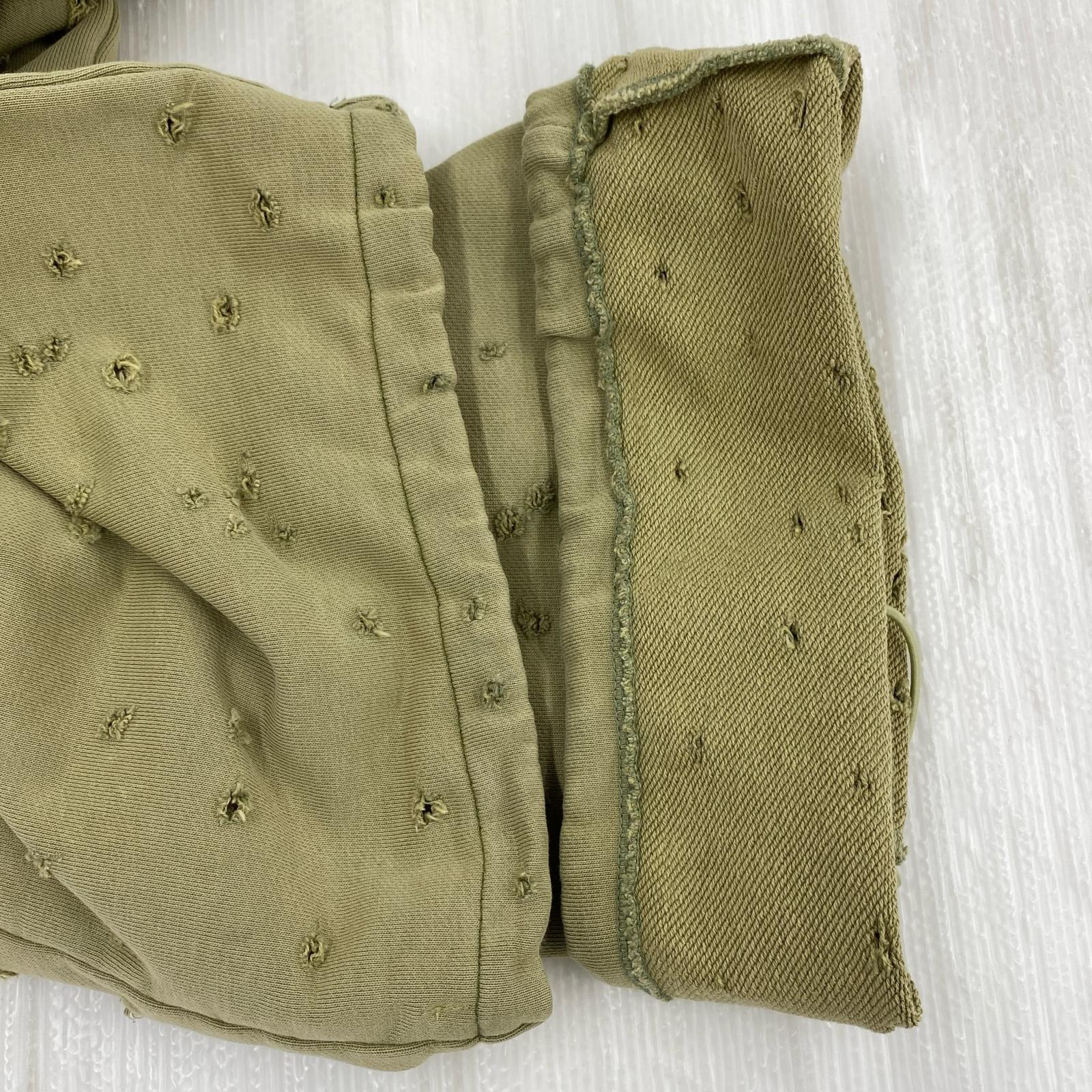 パンツ FAF/Dameged Baggy Sweat Pants/L L カーキ