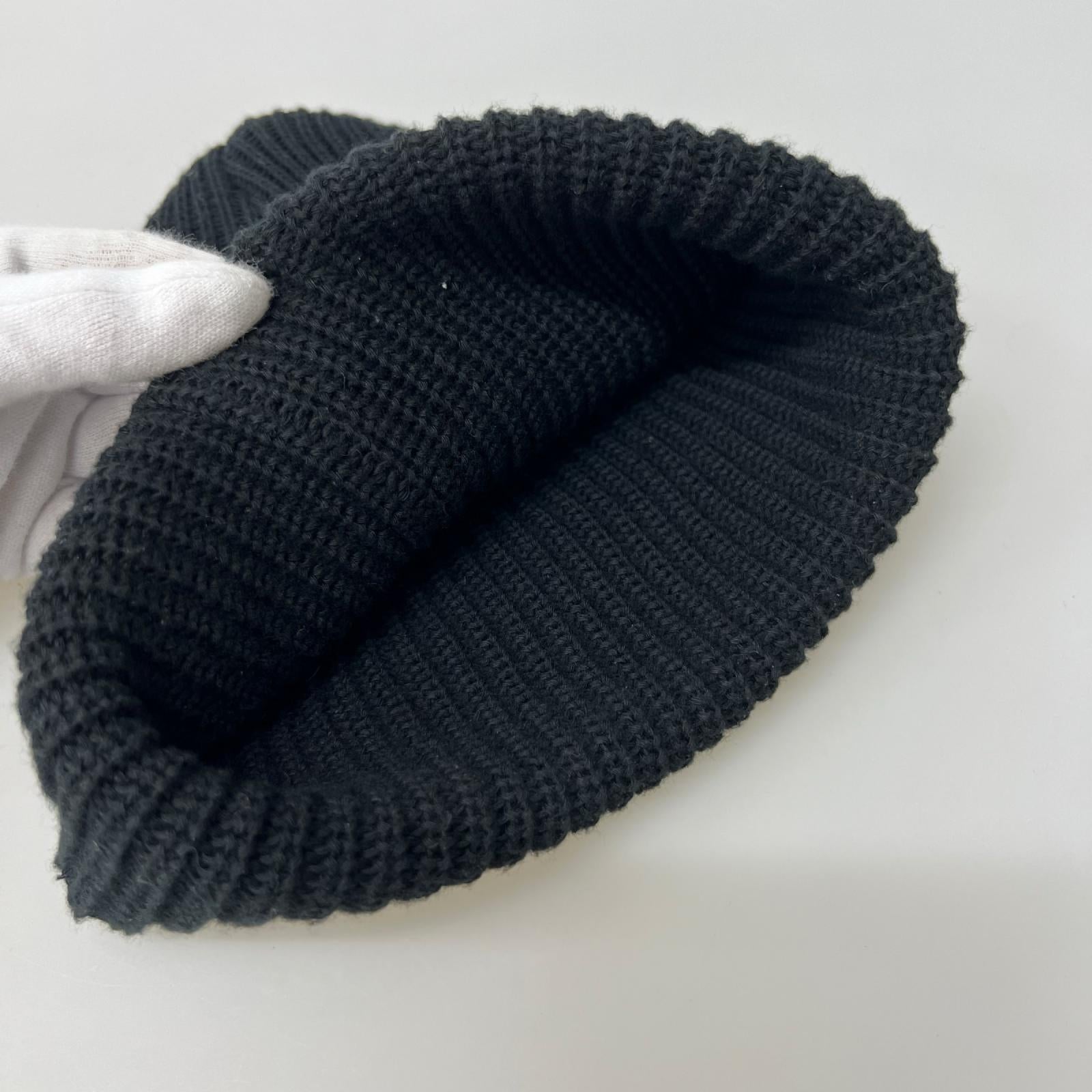 ニットキャップ 25SS ﾋﾞｰﾆｰ 黒