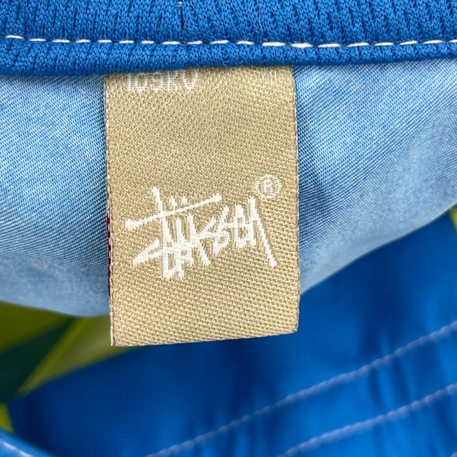 ショートパンツ ボーダー 青黄
