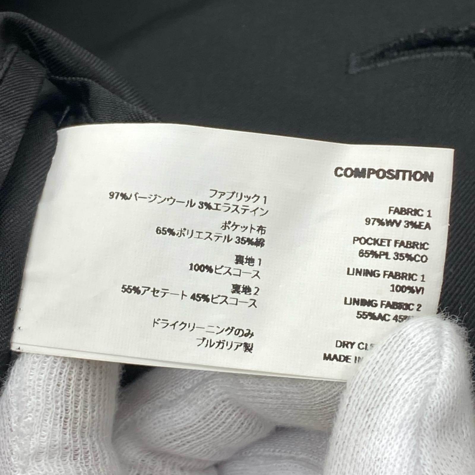 テーラードジャケット KIKO KOSTADINOV 23SS ORMA REVE 46 ブラック
