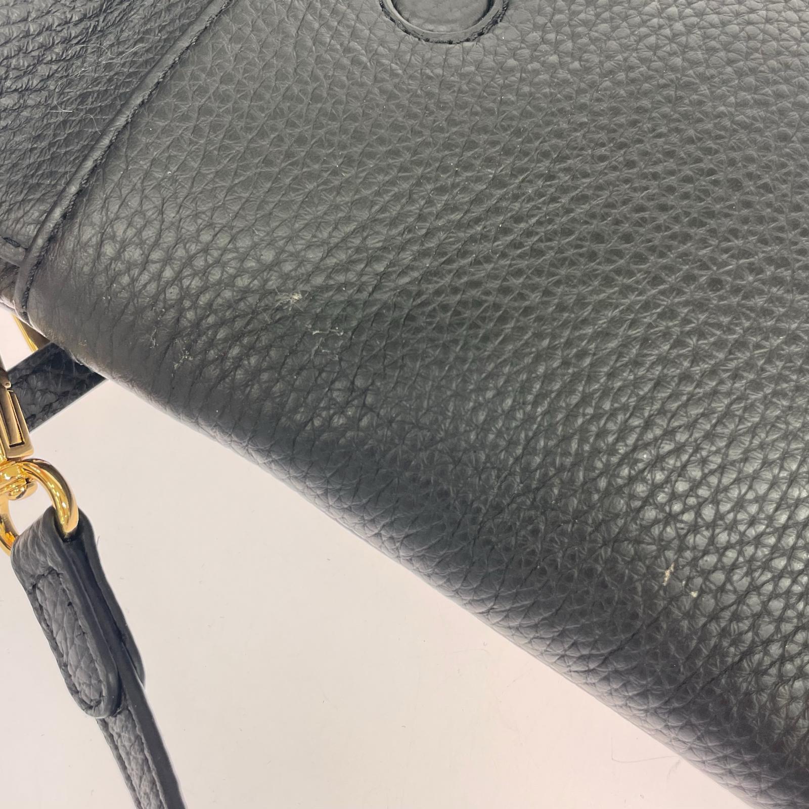 ショルダーバッグ COCOCELUX GOLD レザー ショルダーバッグ ブラック