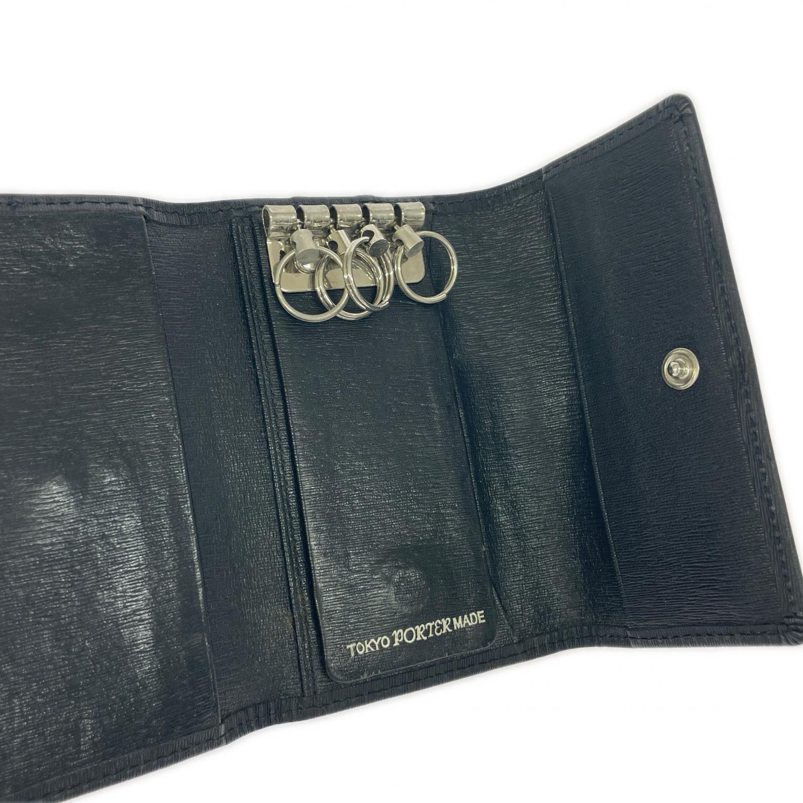 ウォレットチェーン PORTER キーチェーン・ウォレットチェーン ブラック