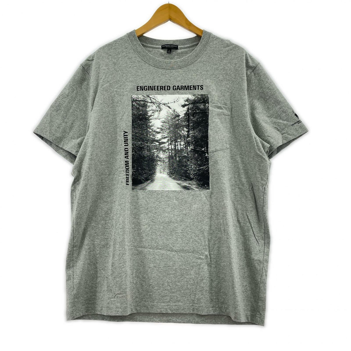 半袖Ｔシャツ ×J.Crew プリント 灰 (L) L グレー