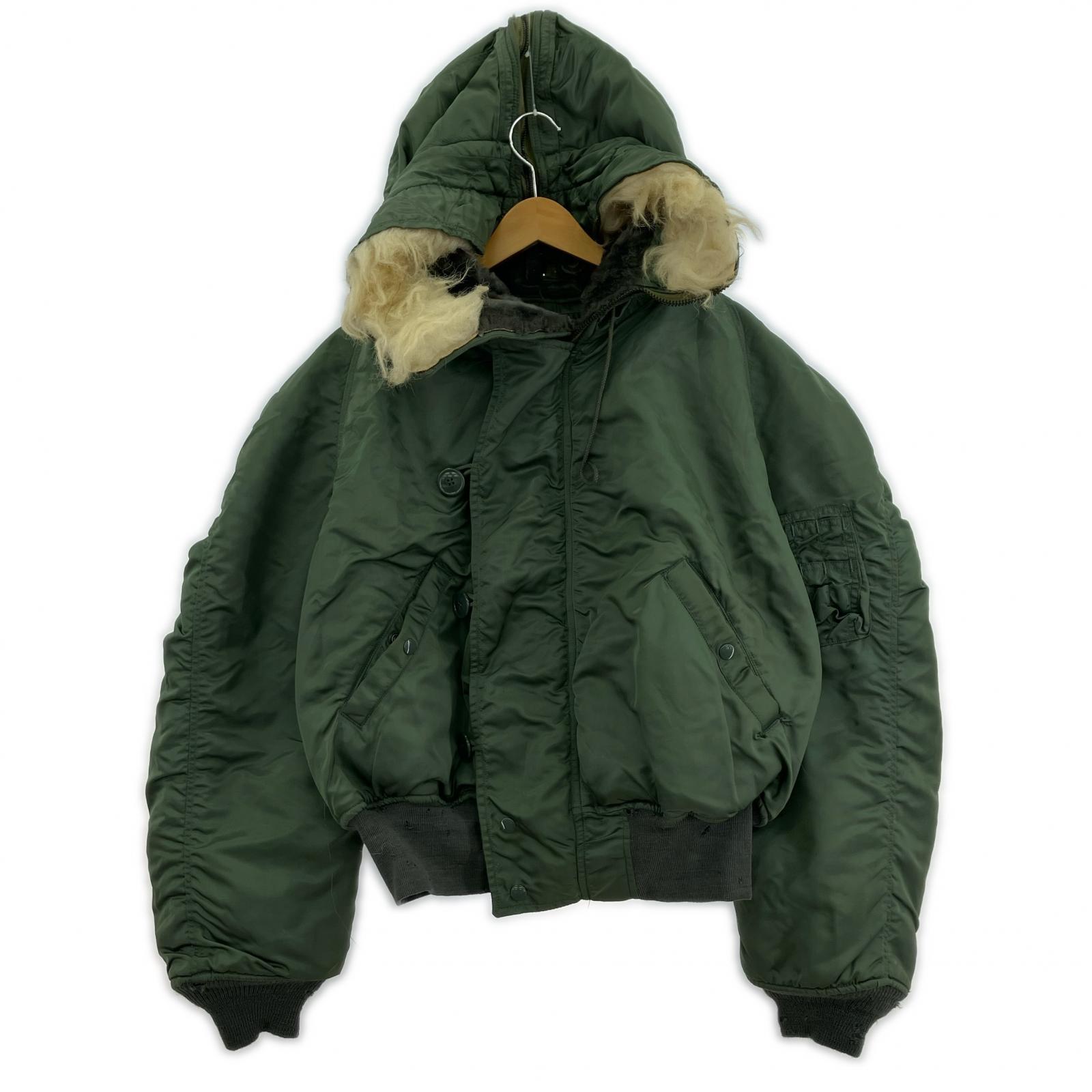ジャケット 70s USA製 ALPHA N-2B (XL) GRN グリーン