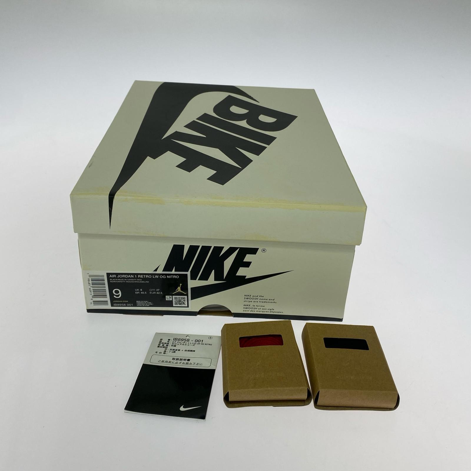 スニーカー AIR JORDAN 1 RETRO LW OG 27cm (US9 UK8 1/2 EU44) ブラック