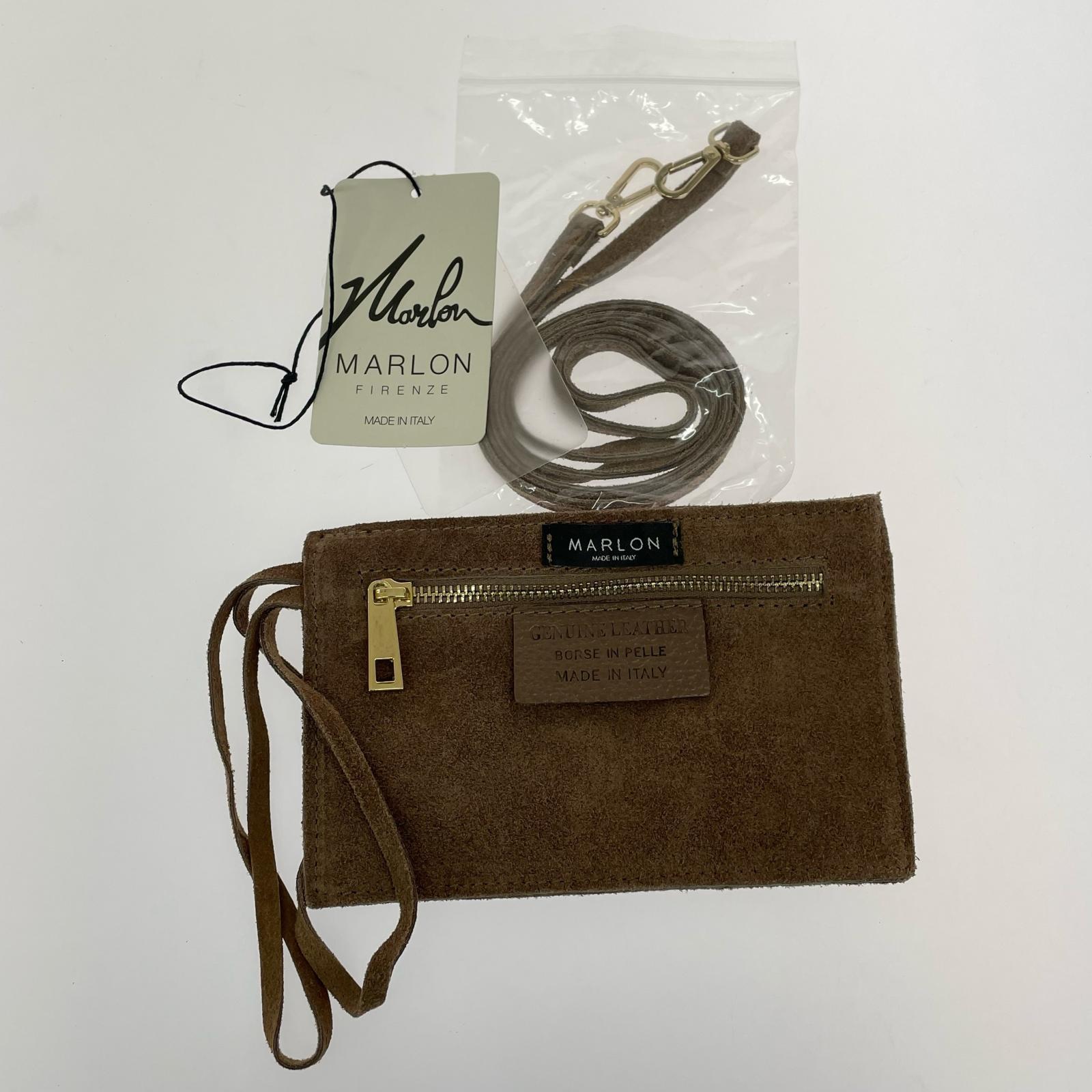 トートバッグ MARLON レザーミニトートバッグ ブラウン