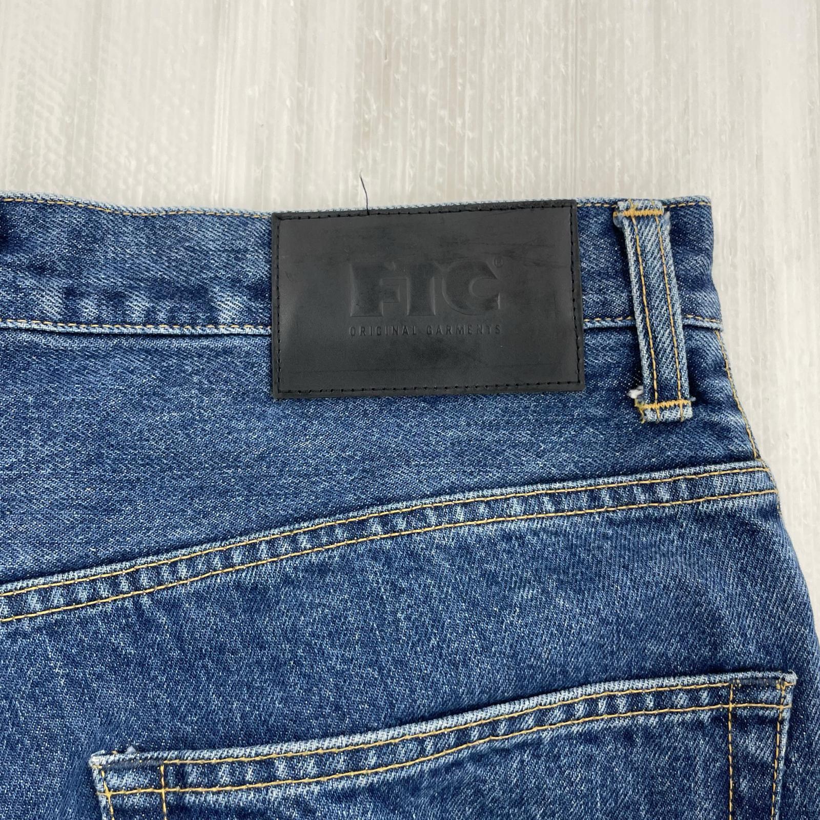 デニムパンツ FTC EMB BAGGY FIT デニムパンツ M ネイビー