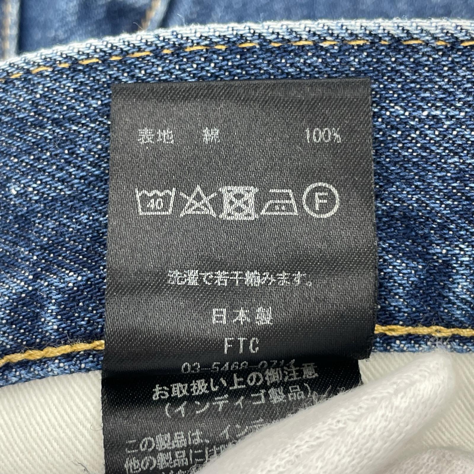 デニムパンツ FTC EMB BAGGY FIT デニムパンツ M ネイビー