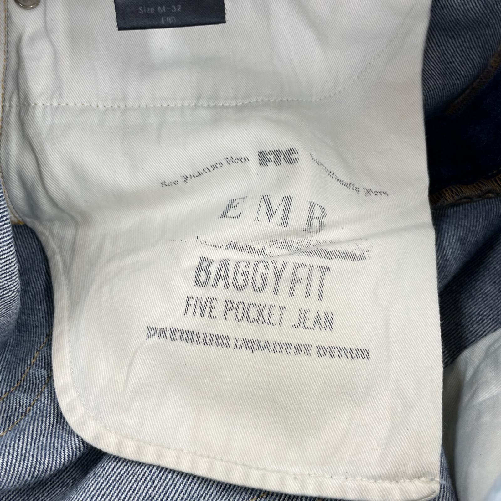 デニムパンツ FTC EMB BAGGY FIT デニムパンツ M ネイビー