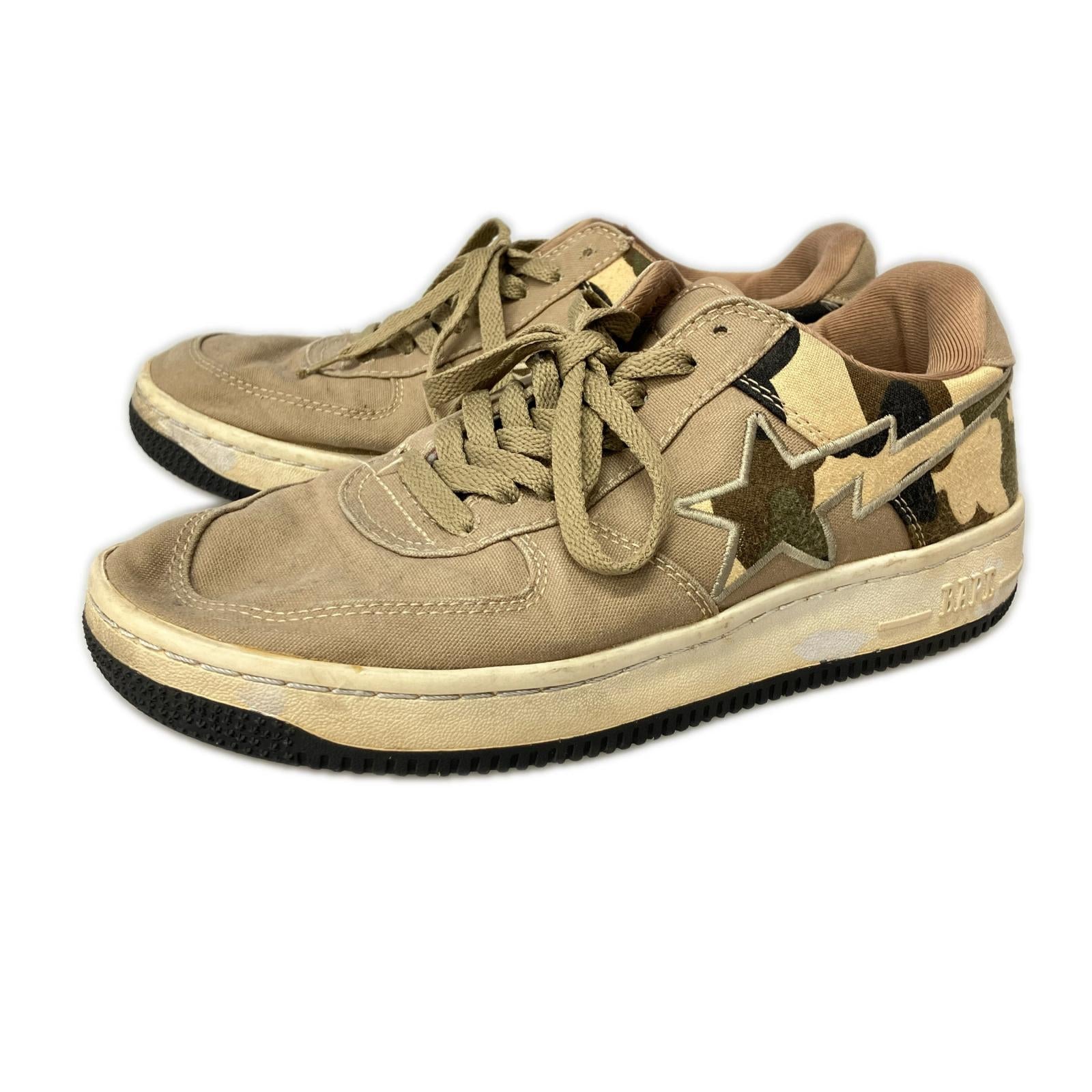 スニーカー BAPE STA CAMO CANVAS 28.0cm 茶 28cm (US10 UK9 1/2 EU46) ブラウン