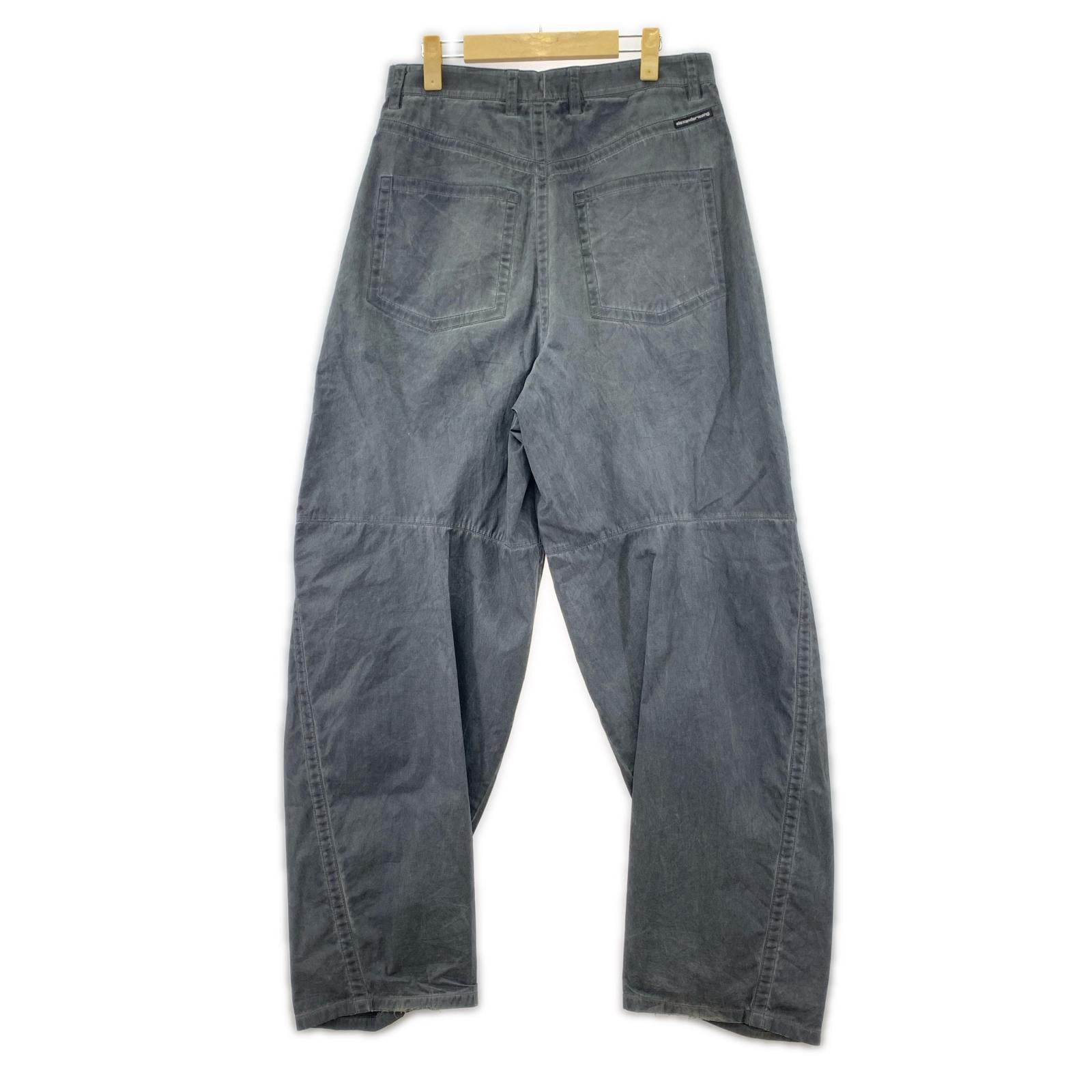 パンツ Alexander Wang ガーメントダイ ワイドパンツ 6WC3244047 グレー (29) 29 ブラック