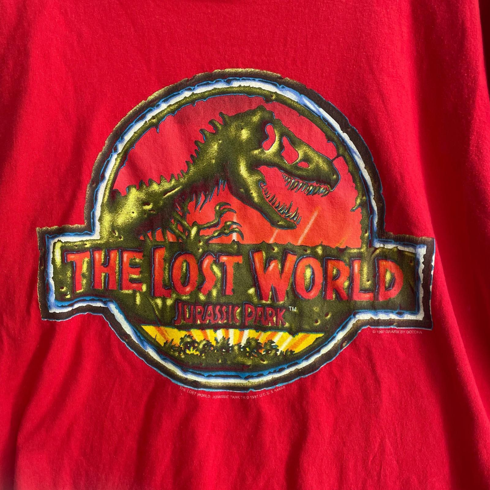 半袖Ｔシャツ 90s Murina JURASSIC PARK 赤 (XL) レッド